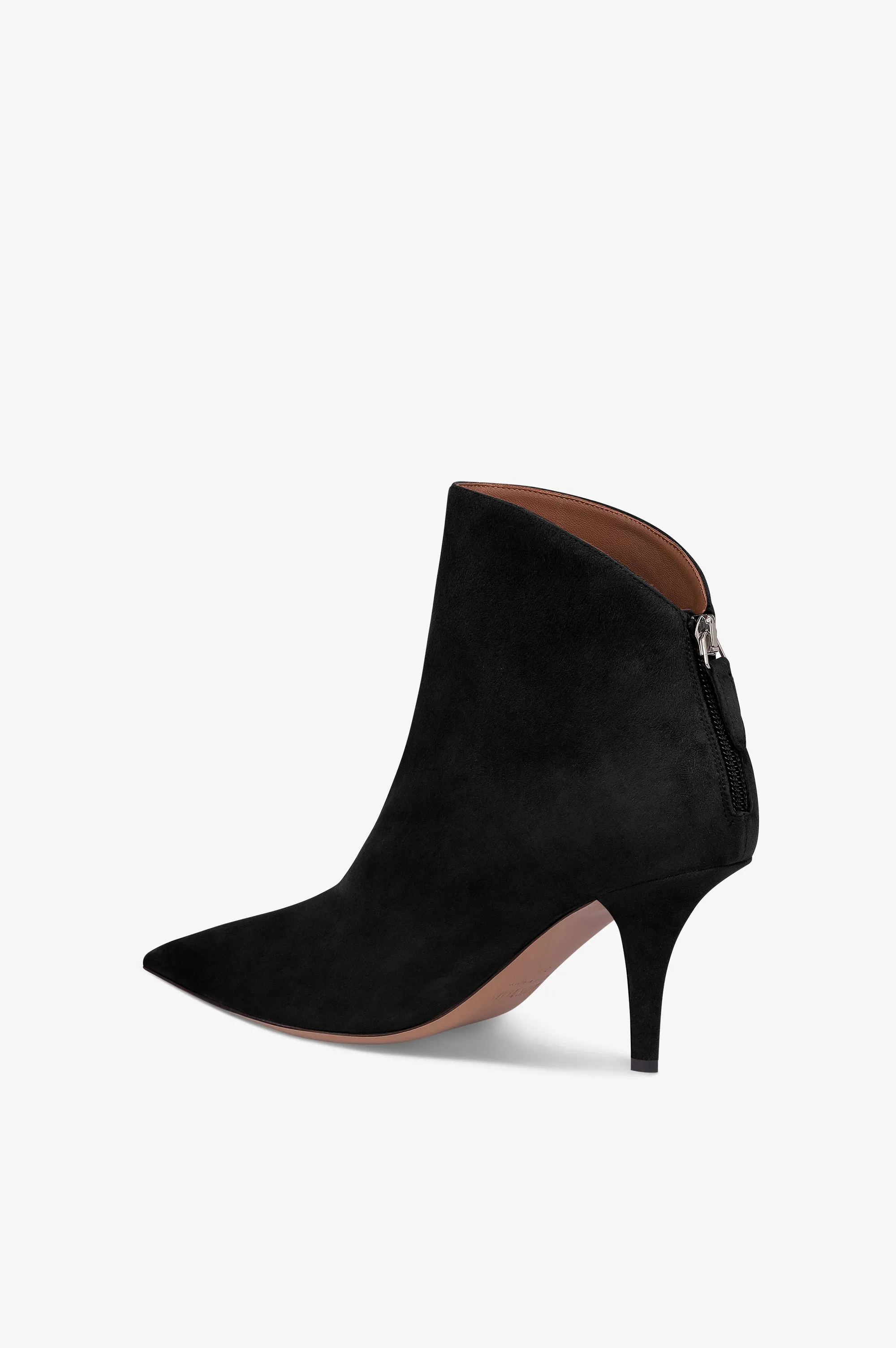 Ankle boots in black suede leather sold by Paris Texas product image thumbnail 5