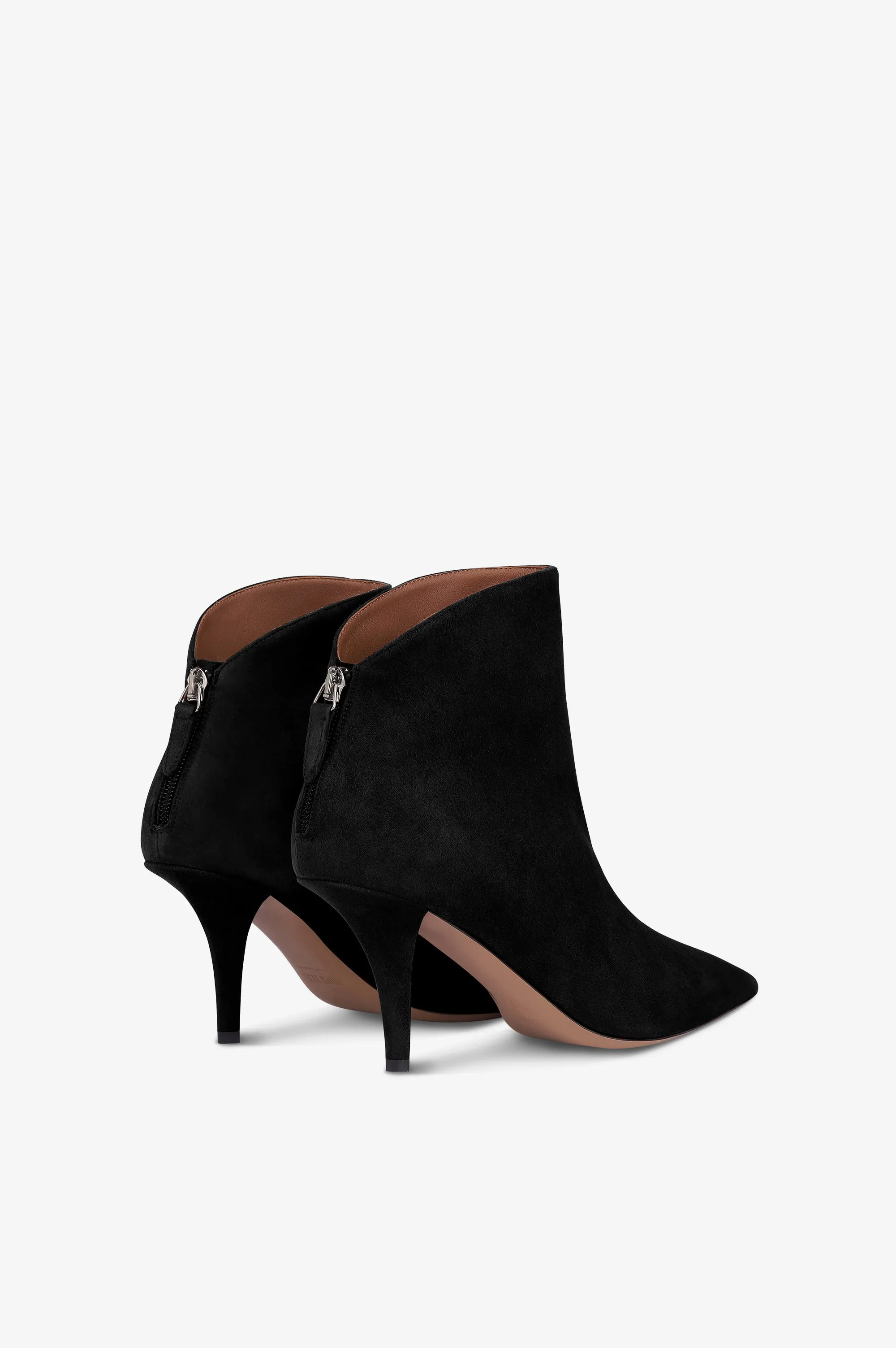 Ankle boots in black suede leather sold by Paris Texas product image thumbnail 3