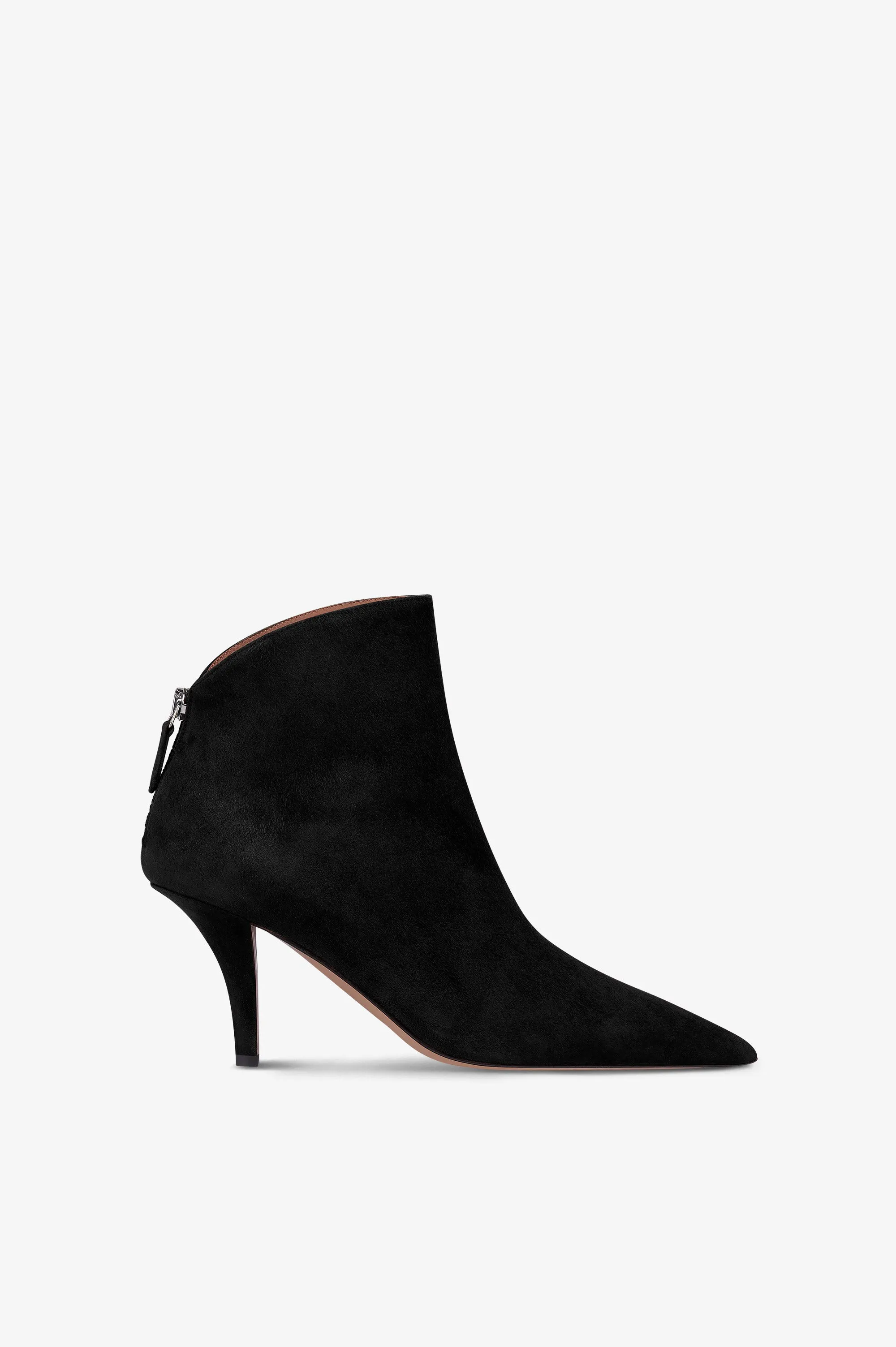 Ankle boots in black suede leather sold by Paris Texas