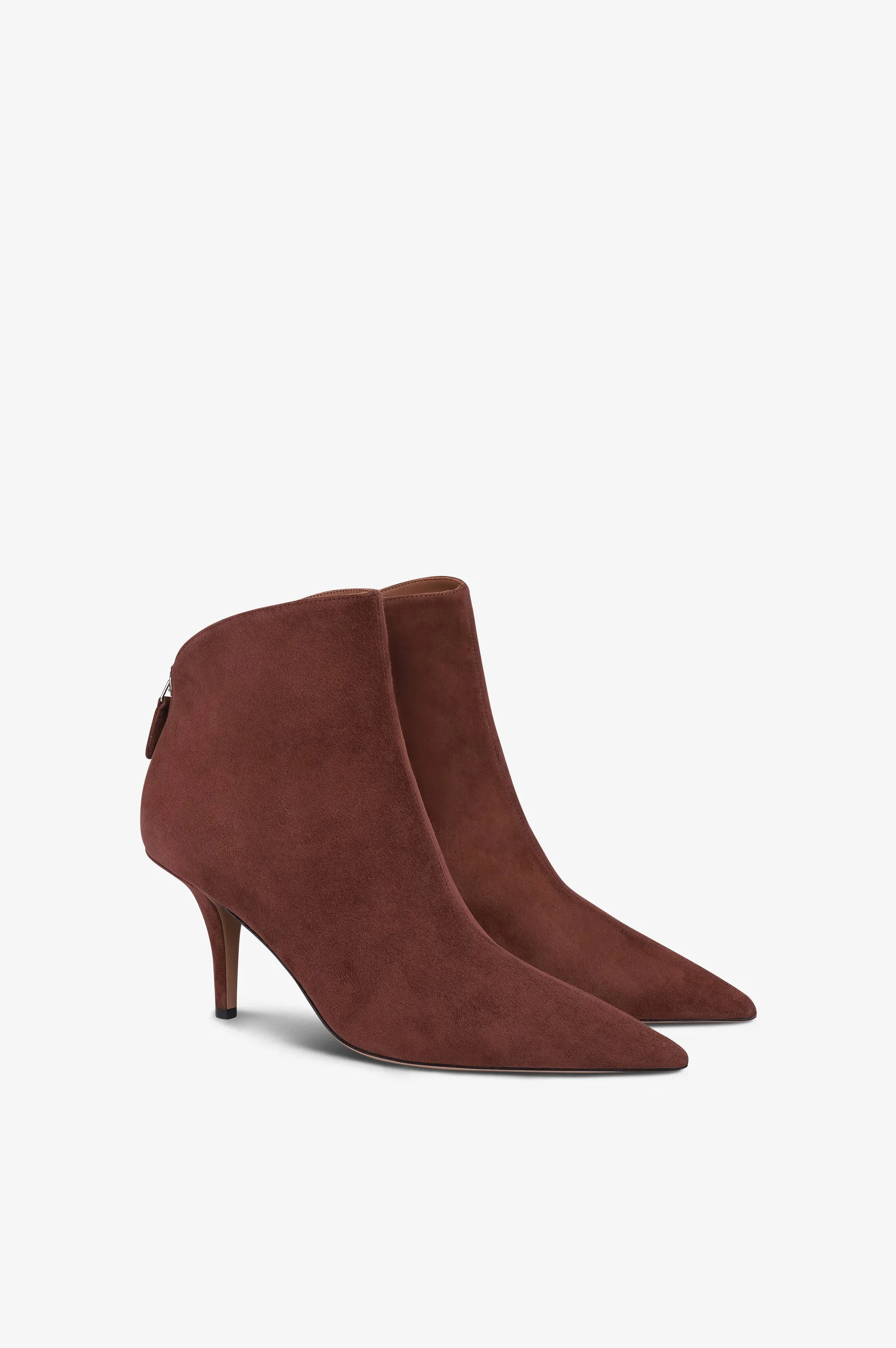 Ankle boots in mahogany suede leather sold by Paris Texas product image thumbnail 2