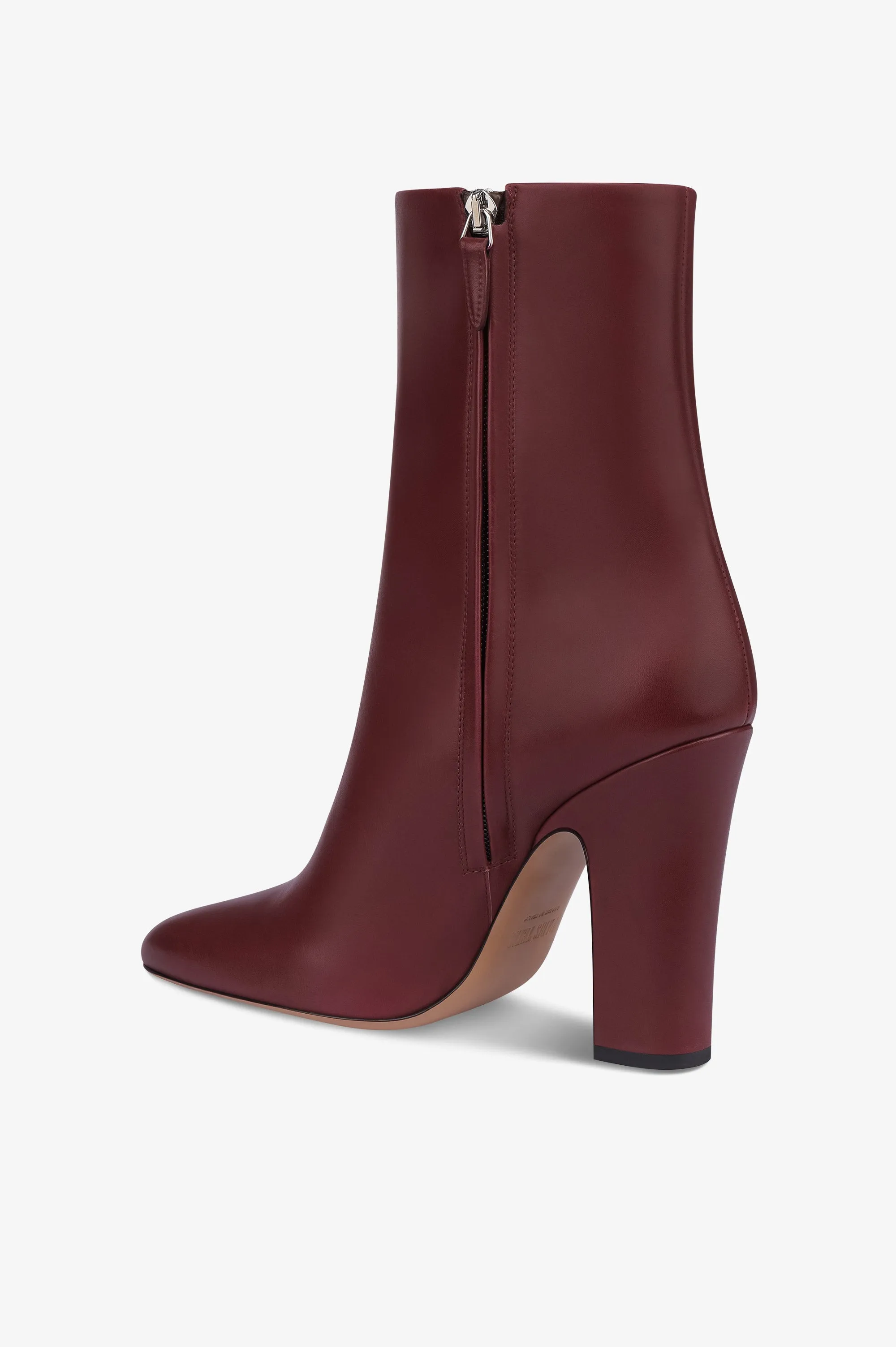 Ankle boots in rouge noir calf leather sold by Paris Texas product image thumbnail 5