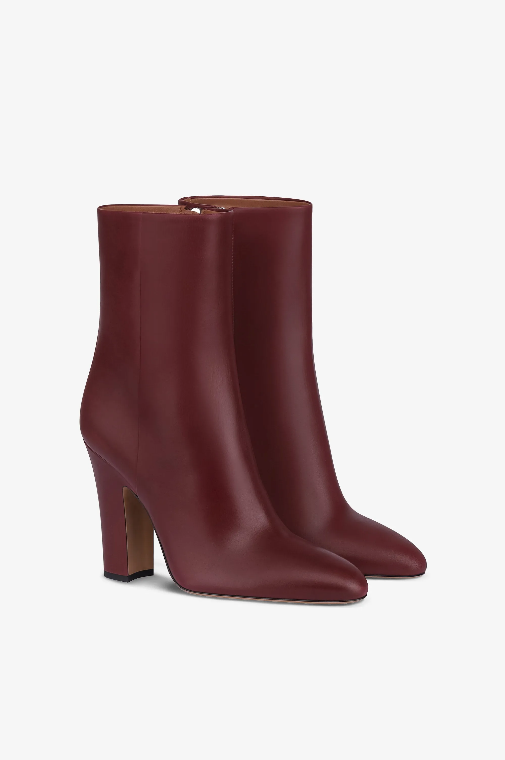 Ankle boots in rouge noir calf leather sold by Paris Texas product image thumbnail 2