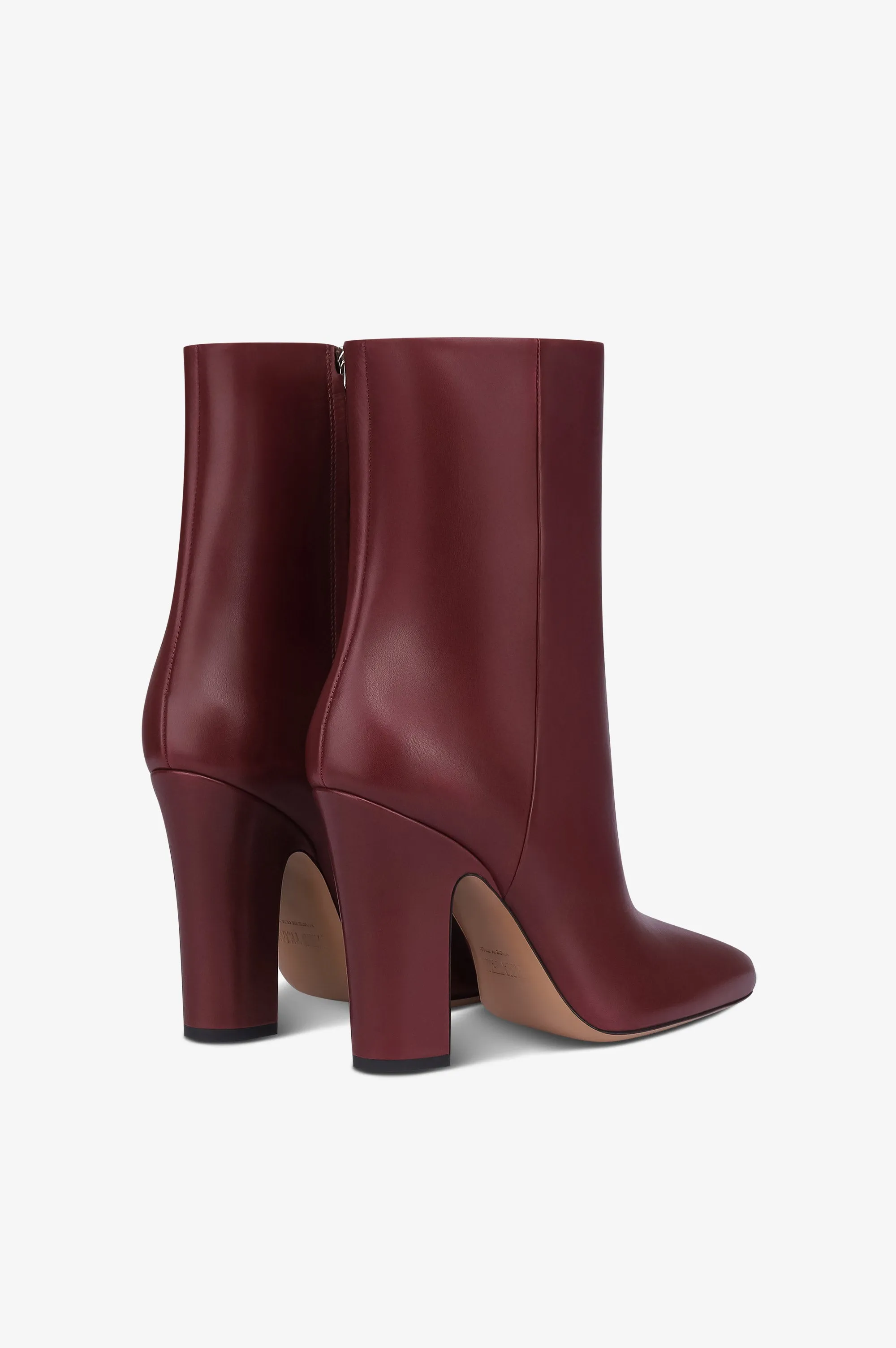 Ankle boots in rouge noir calf leather sold by Paris Texas product image thumbnail 3