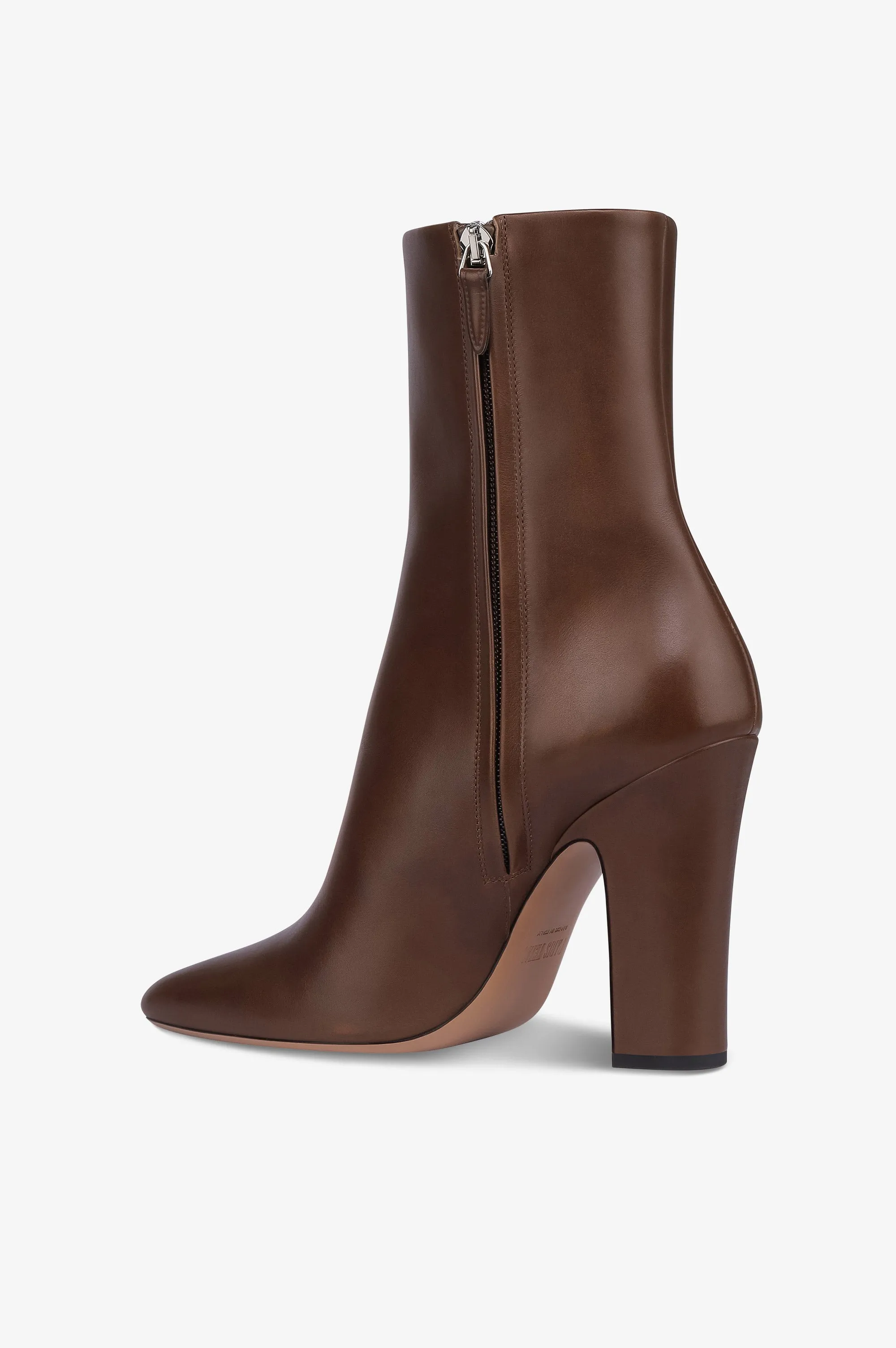 Ankle boots in ebony calf leather sold by Paris Texas product image thumbnail 5
