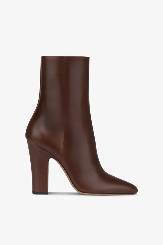 Ankle boots in ebony calf leather sold by Paris Texas