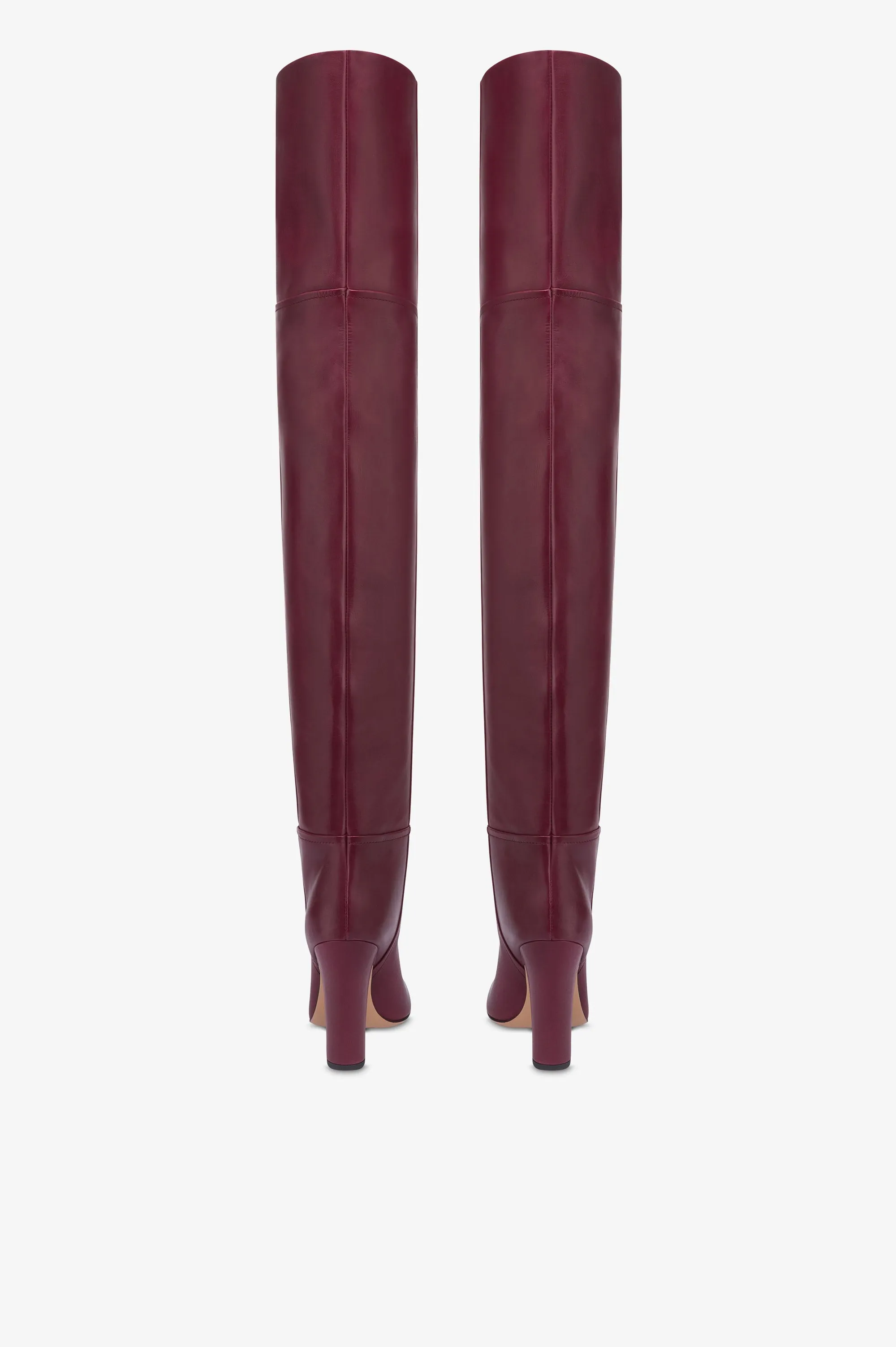 Over-the-knee boots in rouge noir calf leather sold by Paris Texas product image thumbnail 4