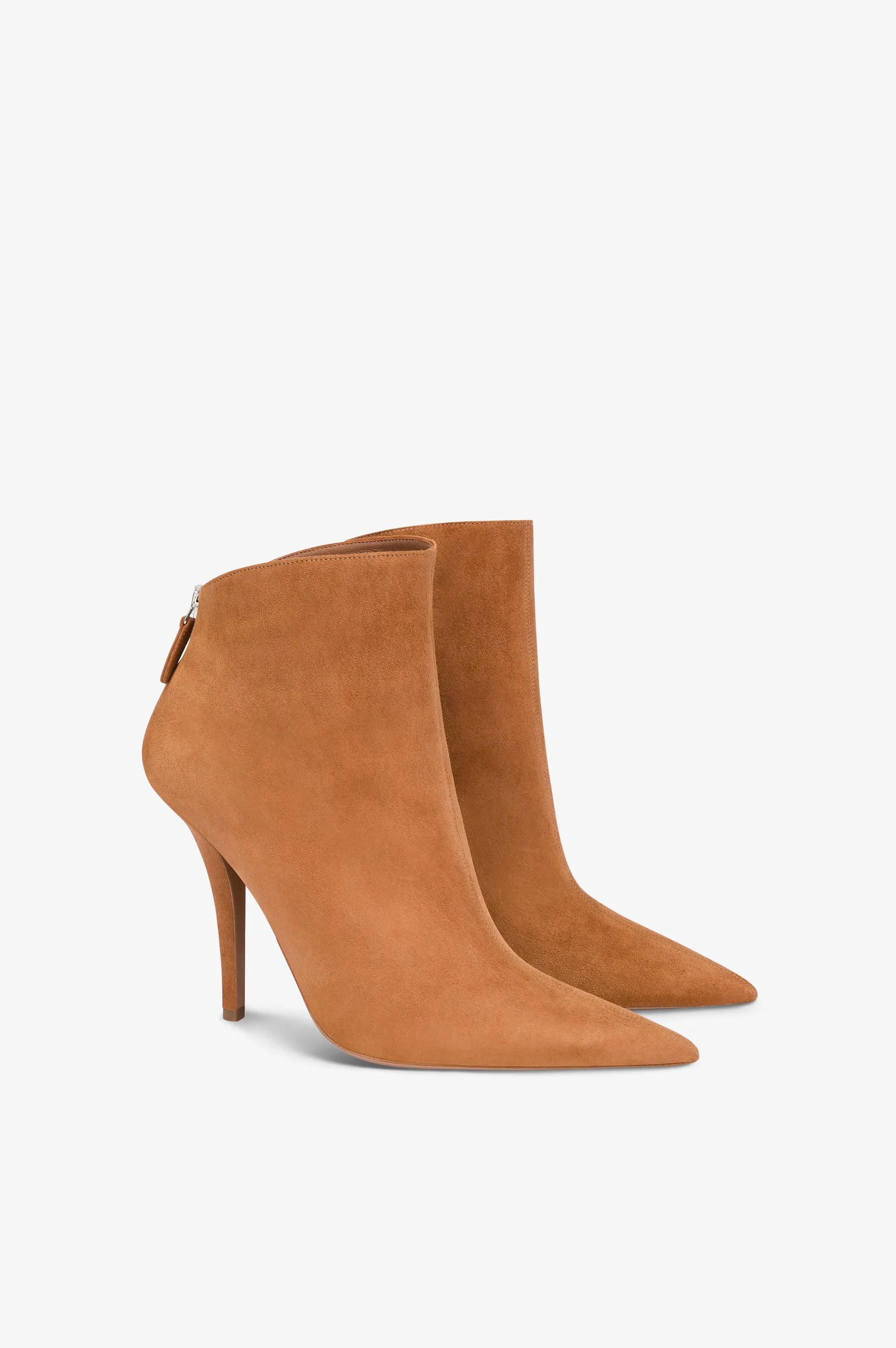 Ankle boots in cognac suede leather sold by Paris Texas product image thumbnail 2