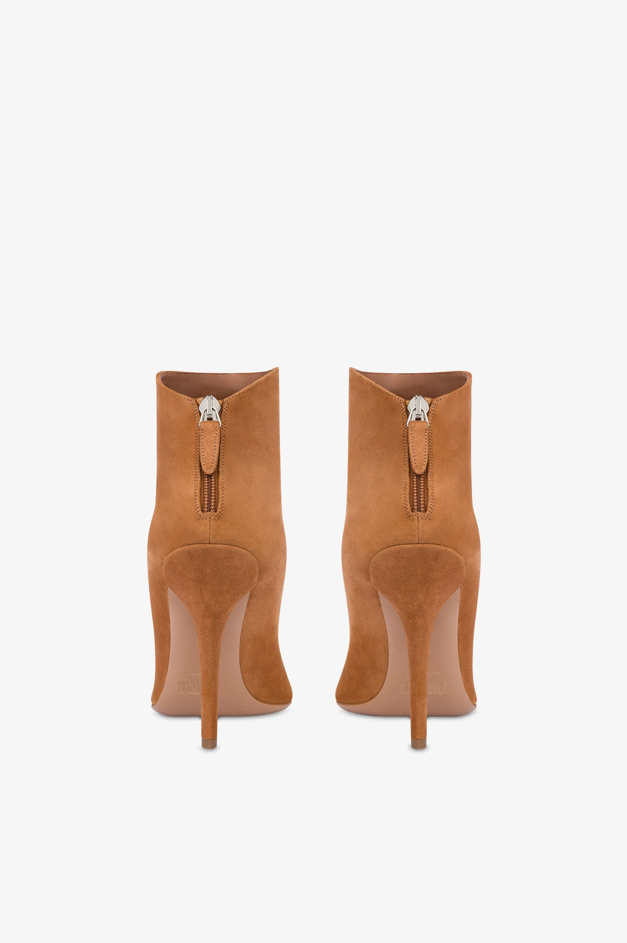 Ankle boots in cognac suede leather sold by Paris Texas product image thumbnail 4