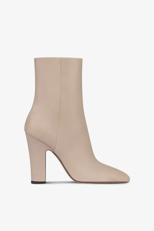 Ankle boots in taupe calf leather sold by Paris Texas