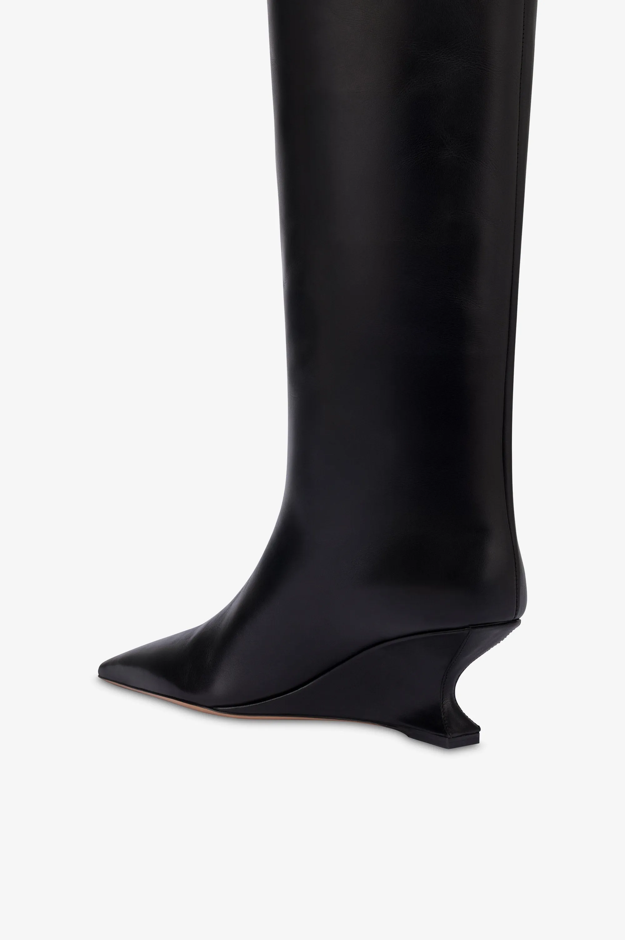 Boots in black calf leather. sold by Paris Texas product image thumbnail 5