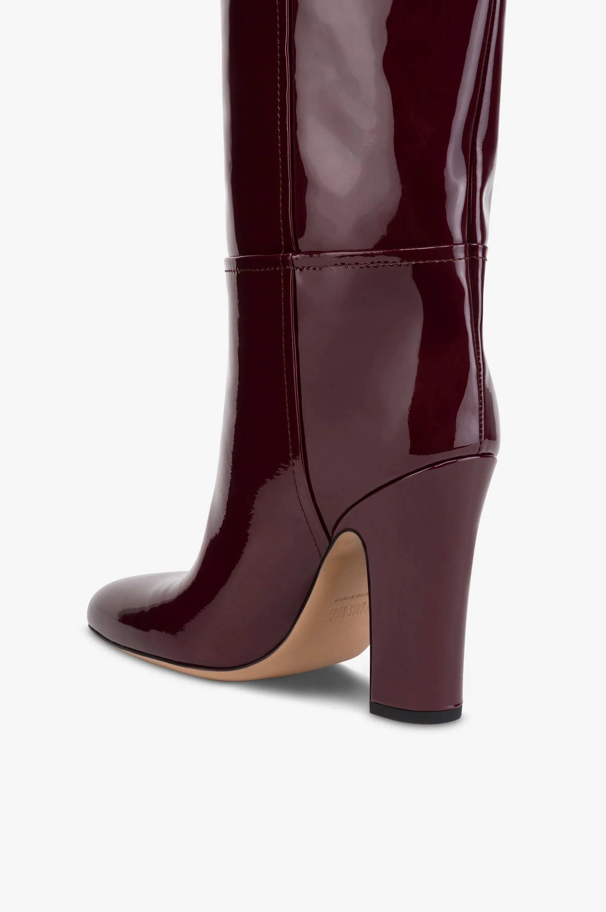 Boots in rouge noir patent leather. sold by Paris Texas product image thumbnail 5