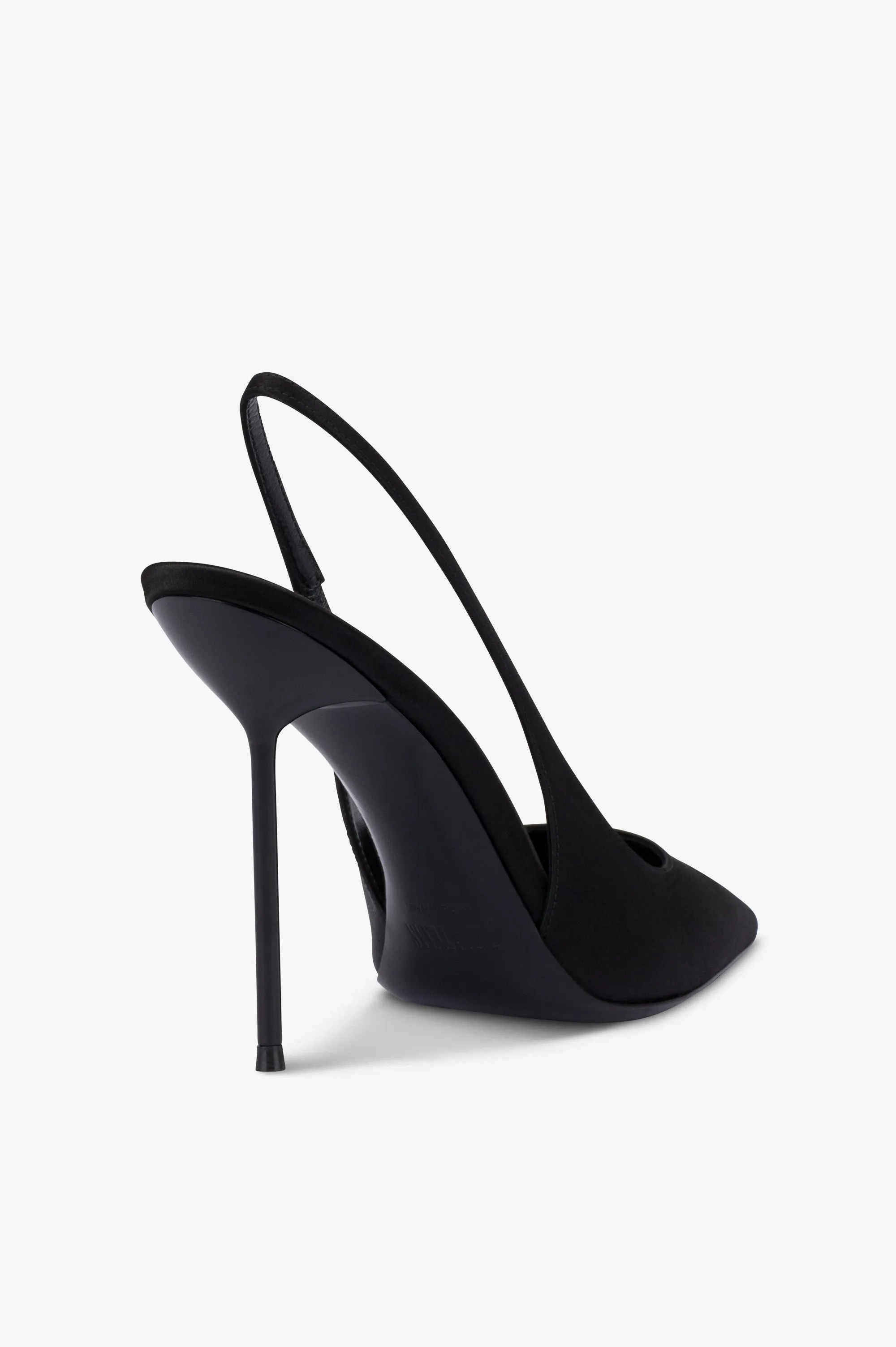 Slingbacks in black satin. sold by Paris Texas product image thumbnail 5