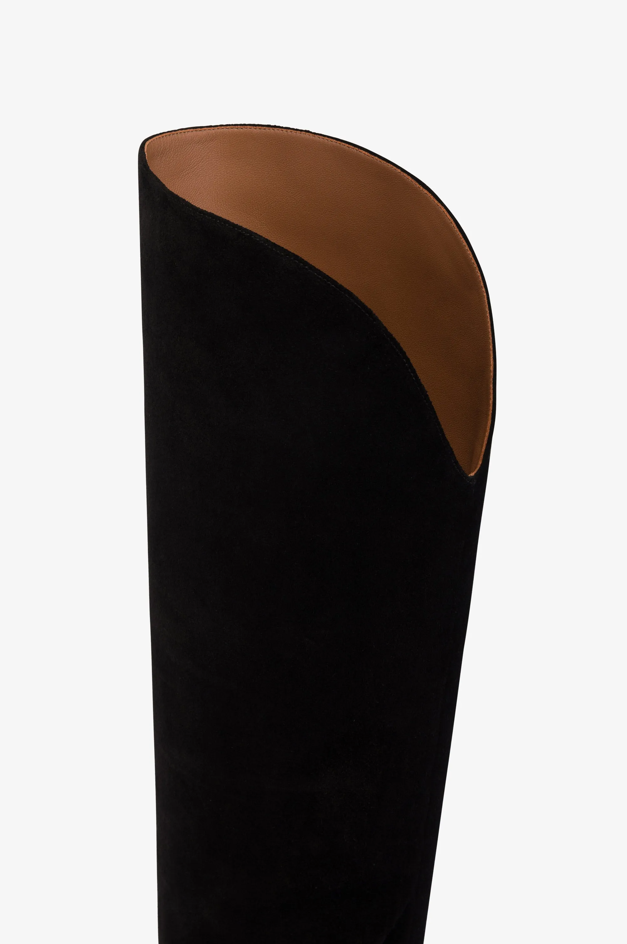 Boots in black calf suede leather. sold by Paris Texas product image thumbnail 5