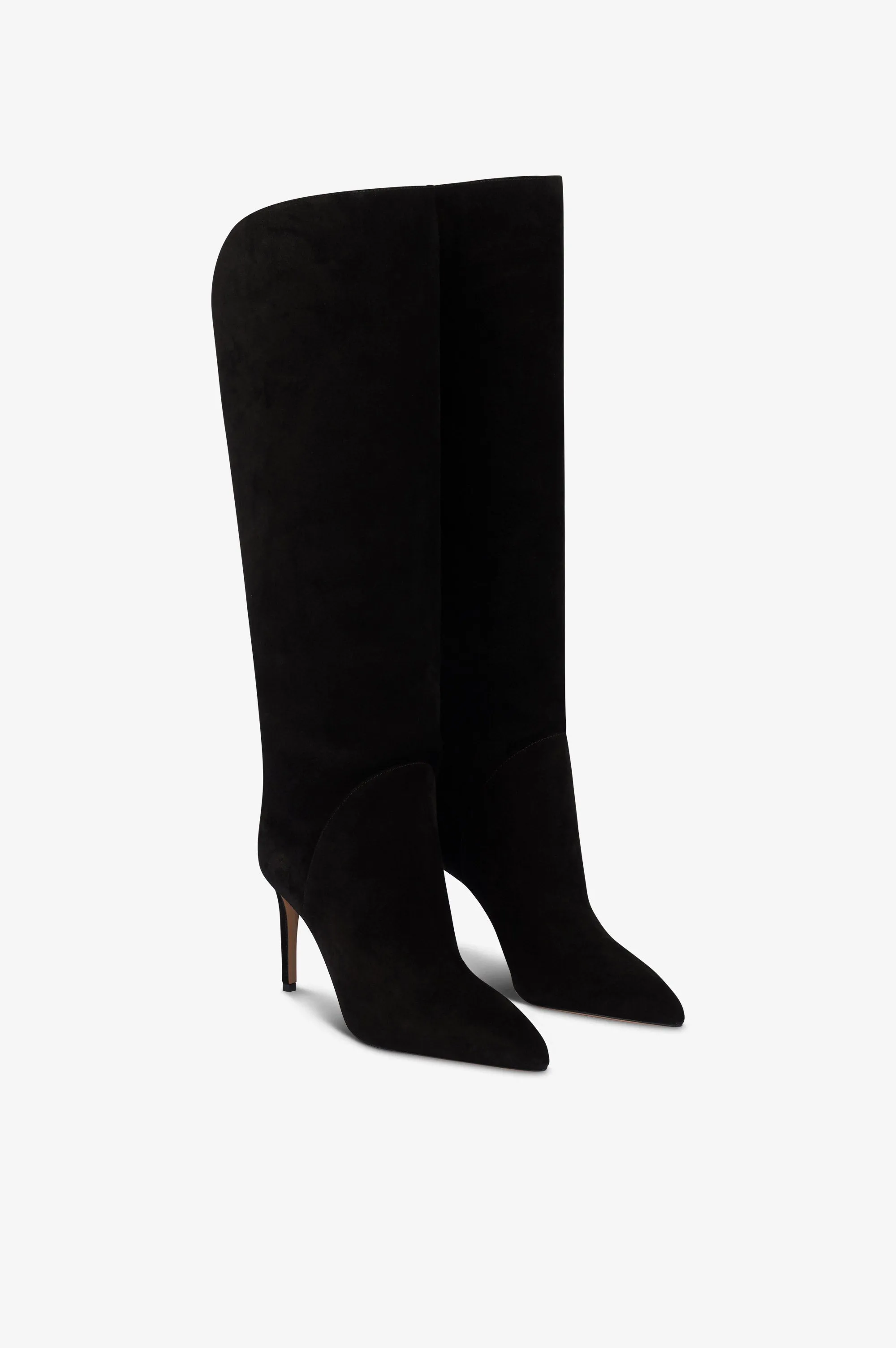 Boots in black calf suede leather. sold by Paris Texas product image thumbnail 2