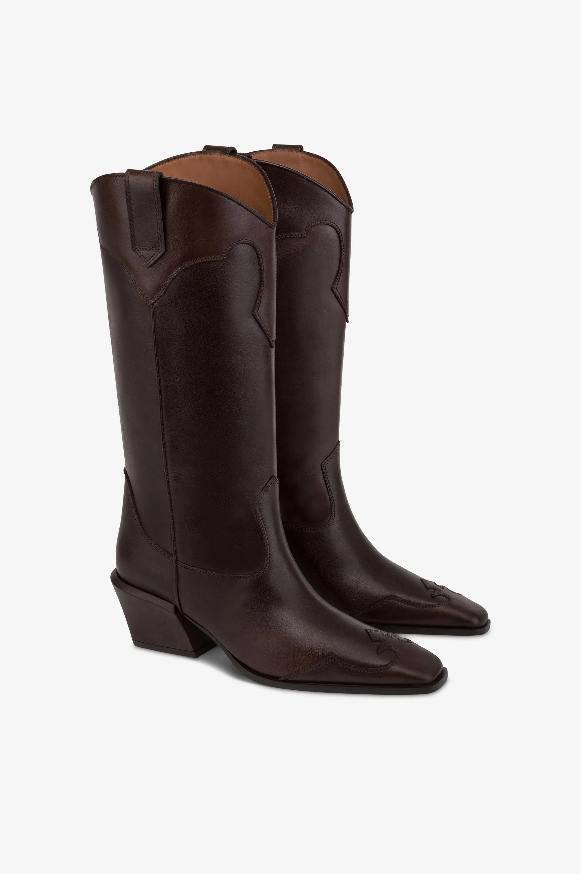 Boots in ebony calf leather. sold by Paris Texas product image thumbnail 2