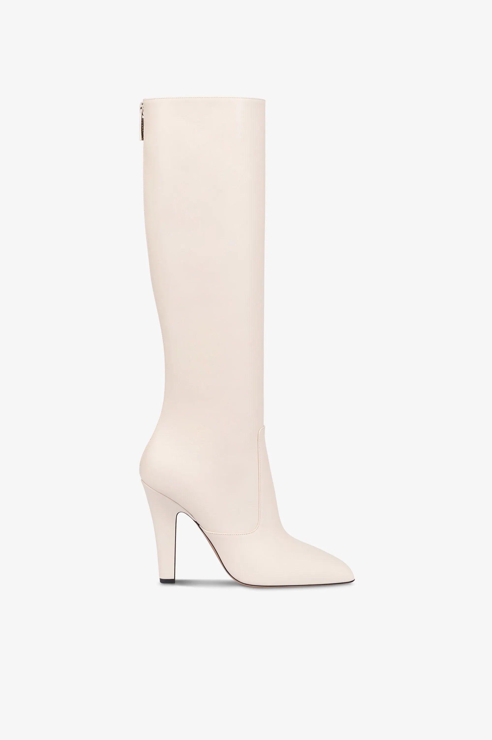 Boots in vanilla calf leather. sold by Paris Texas