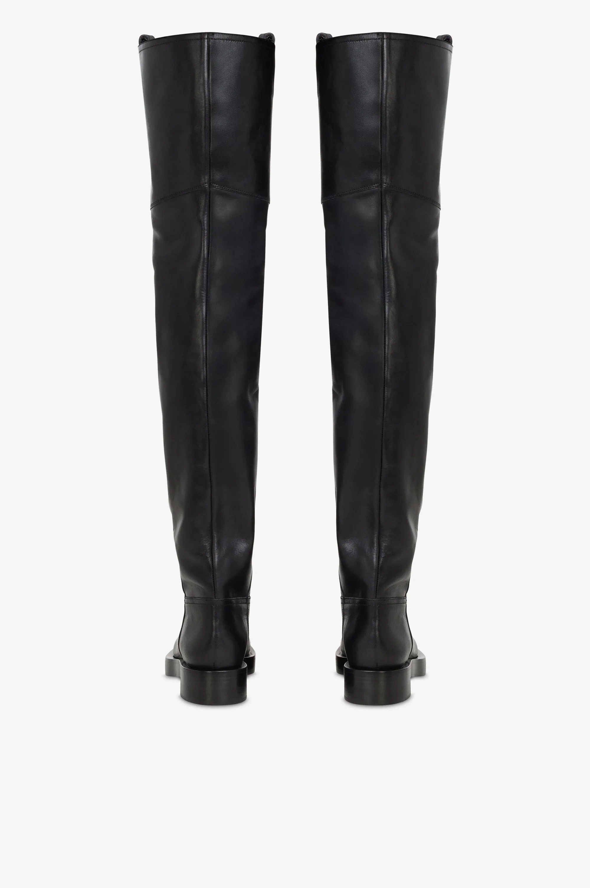 Over-the-knee boots in black calf leather. sold by Paris Texas product image thumbnail 4