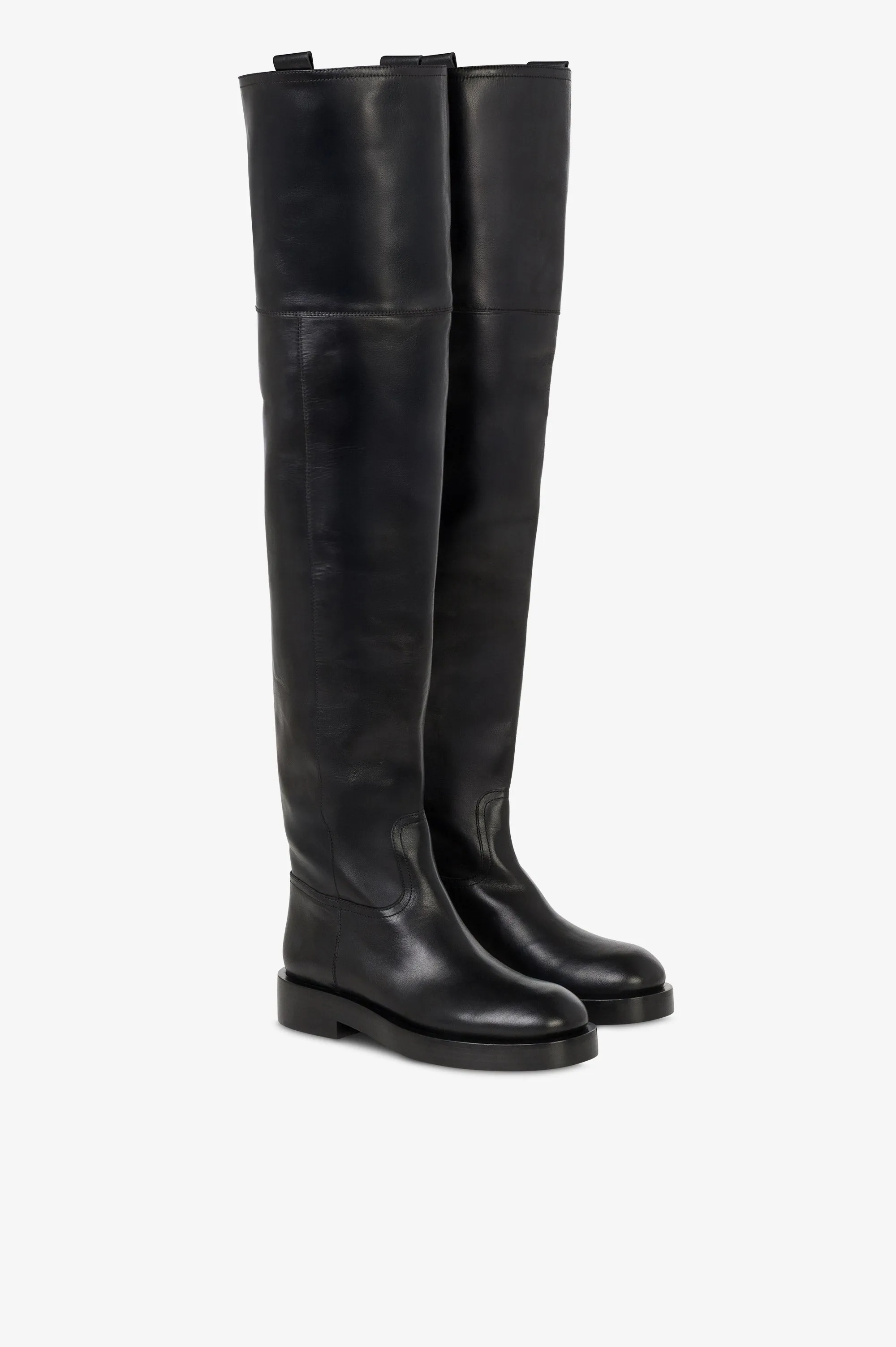 Over-the-knee boots in black calf leather. sold by Paris Texas product image thumbnail 2
