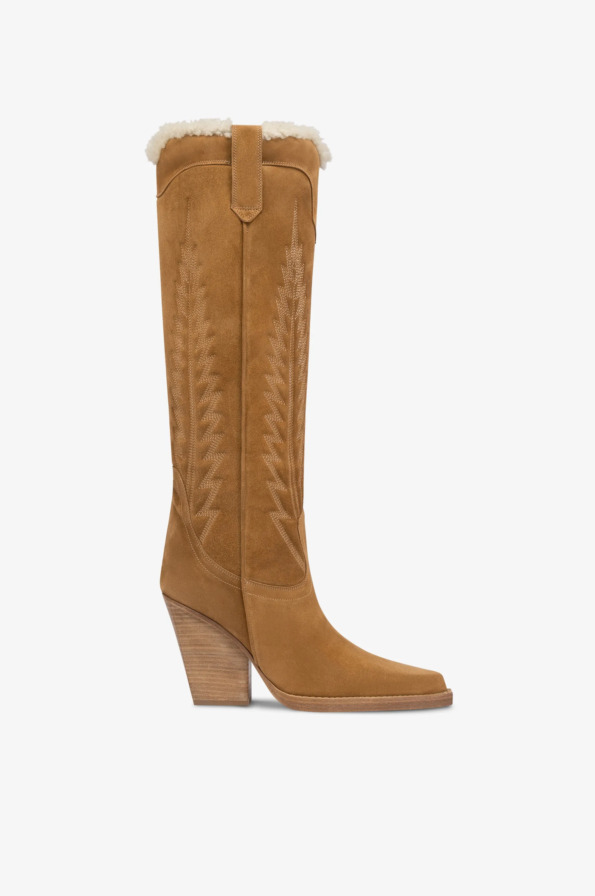 Suede texan boot sold by Paris Texas
