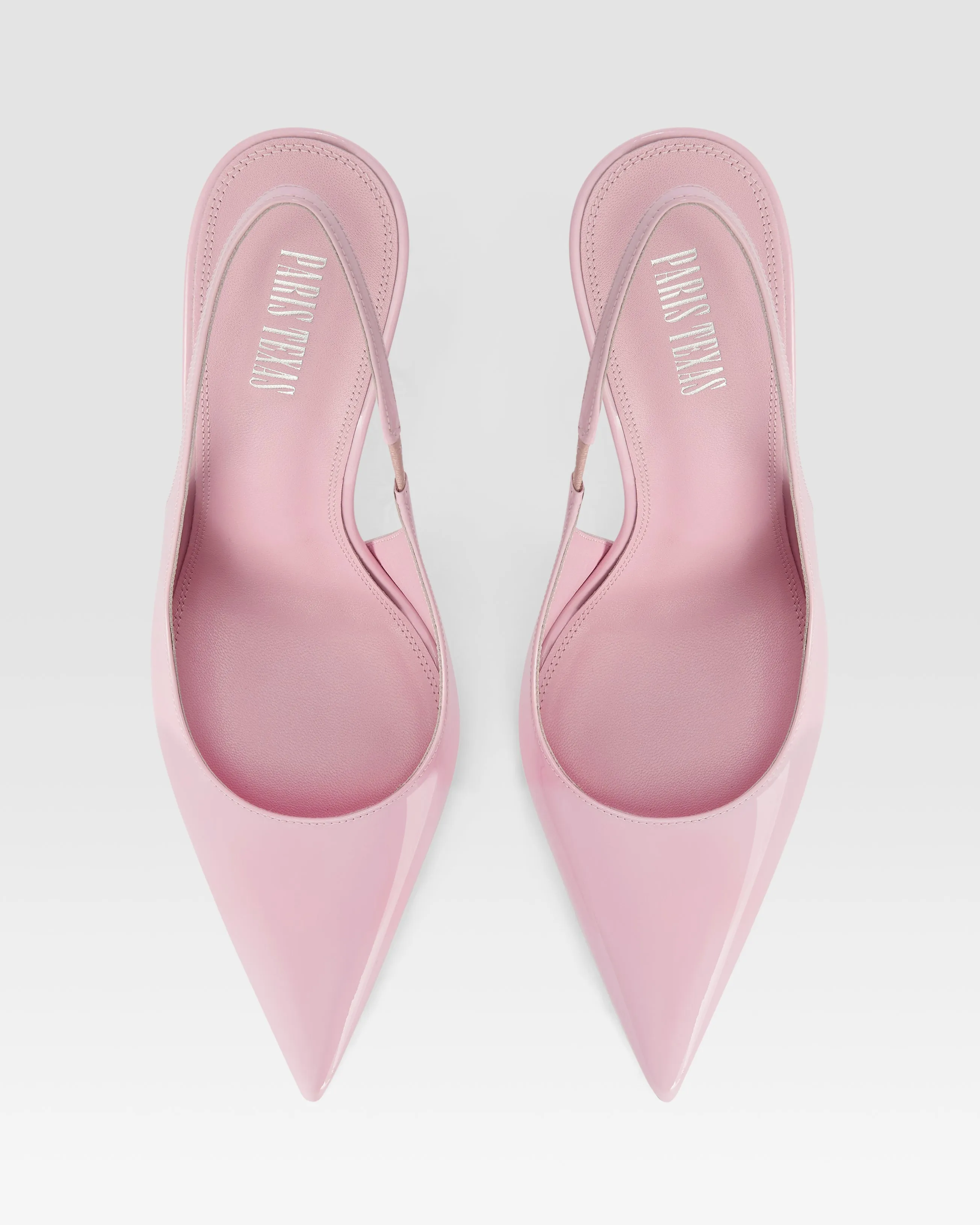 Slingbacks in petal pink patent leather sold by Paris Texas product image thumbnail 5