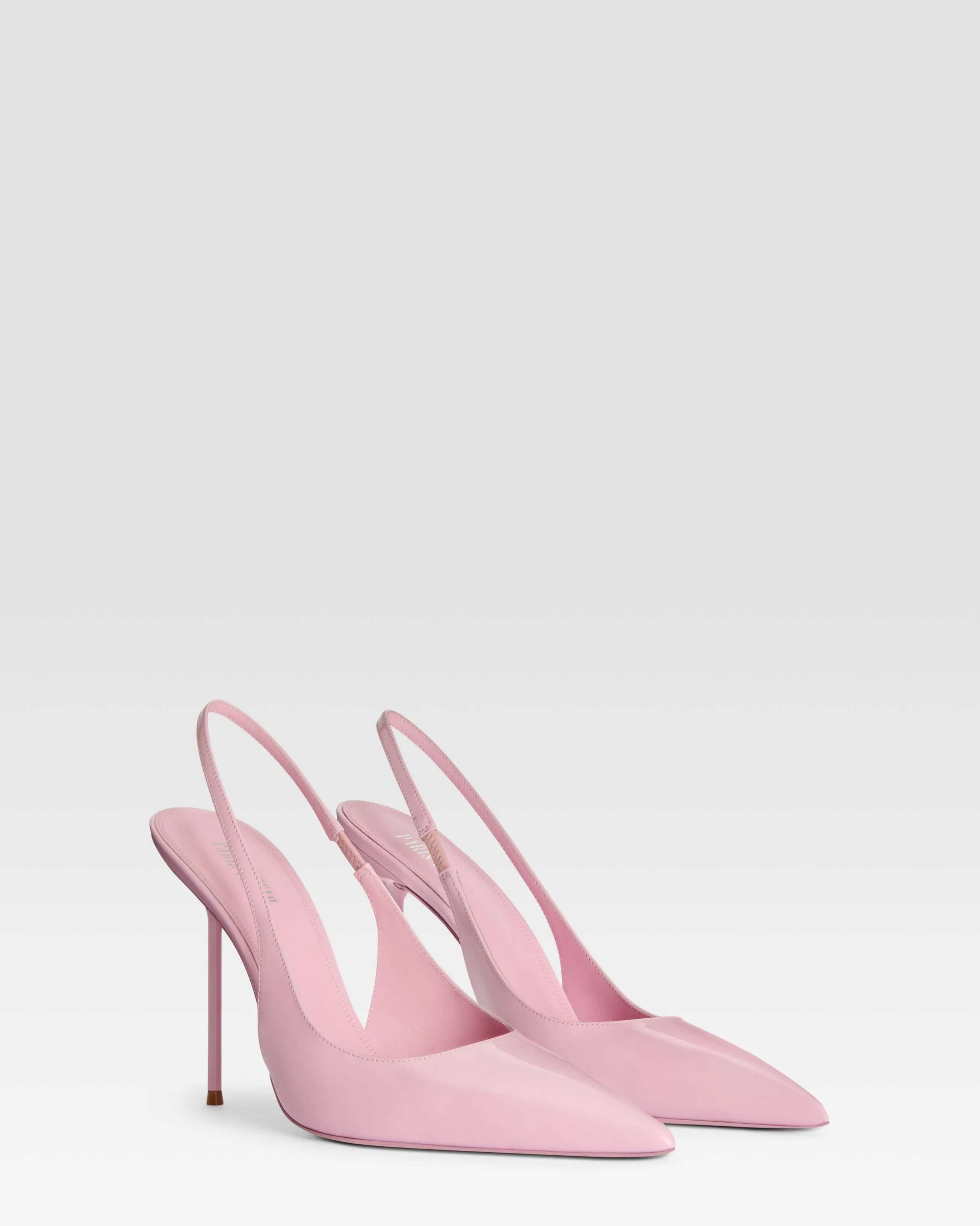 Slingbacks in petal pink patent leather sold by Paris Texas product image thumbnail 2