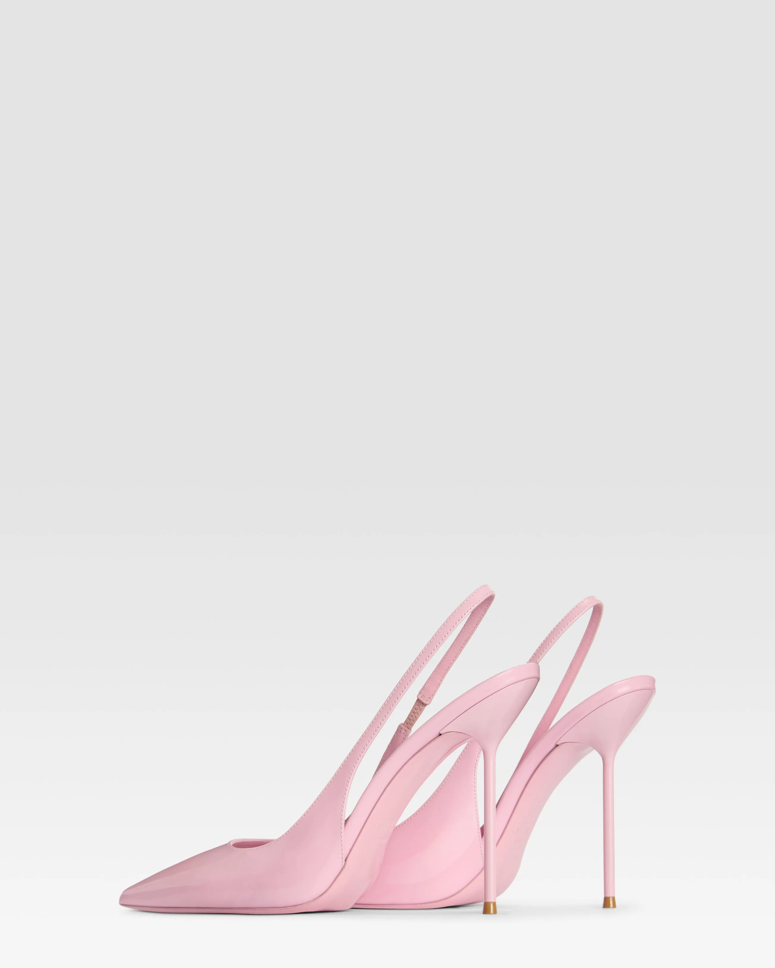 Slingbacks in petal pink patent leather sold by Paris Texas product image thumbnail 3