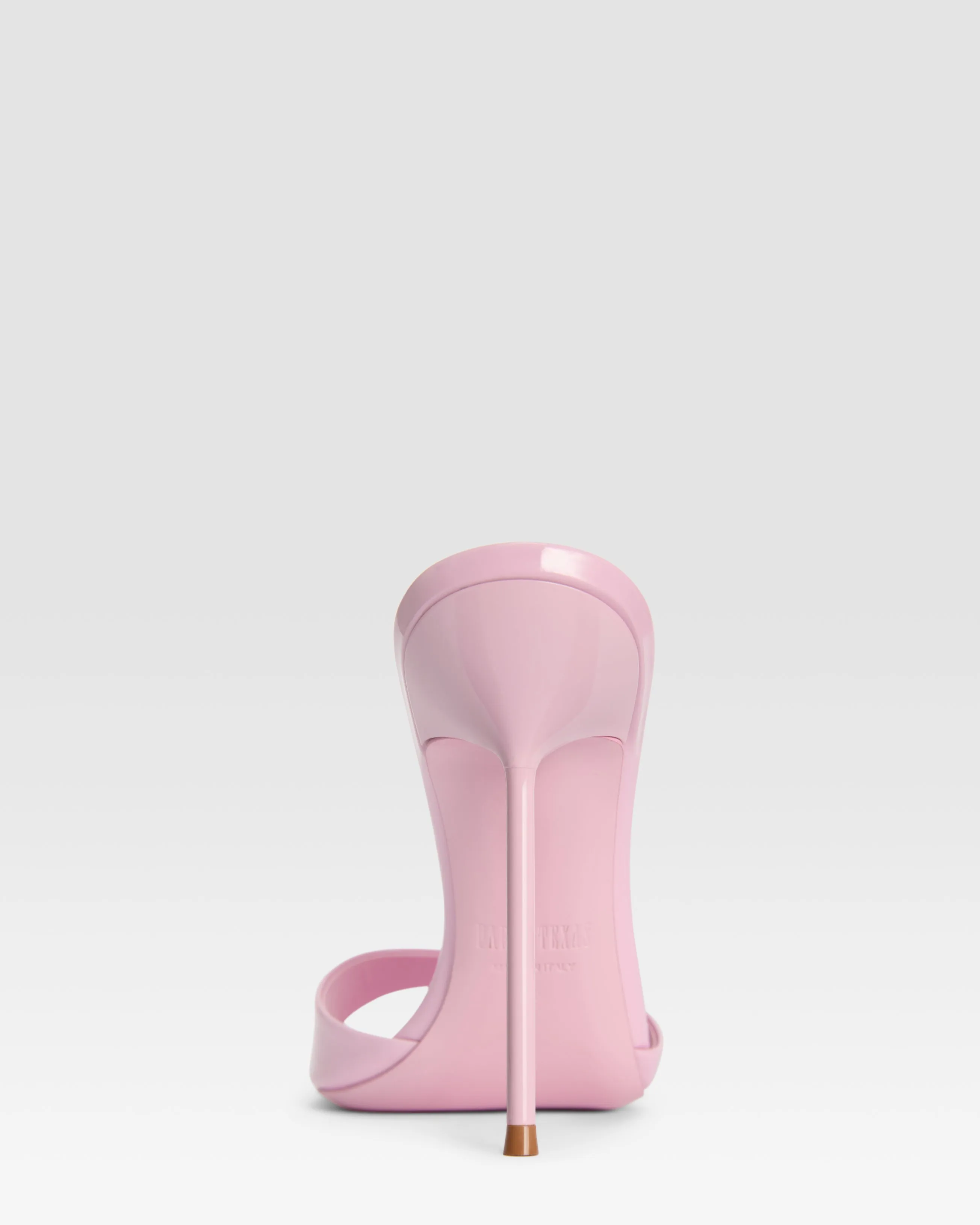 Mules in petal pink patent leather sold by Paris Texas product image thumbnail 4