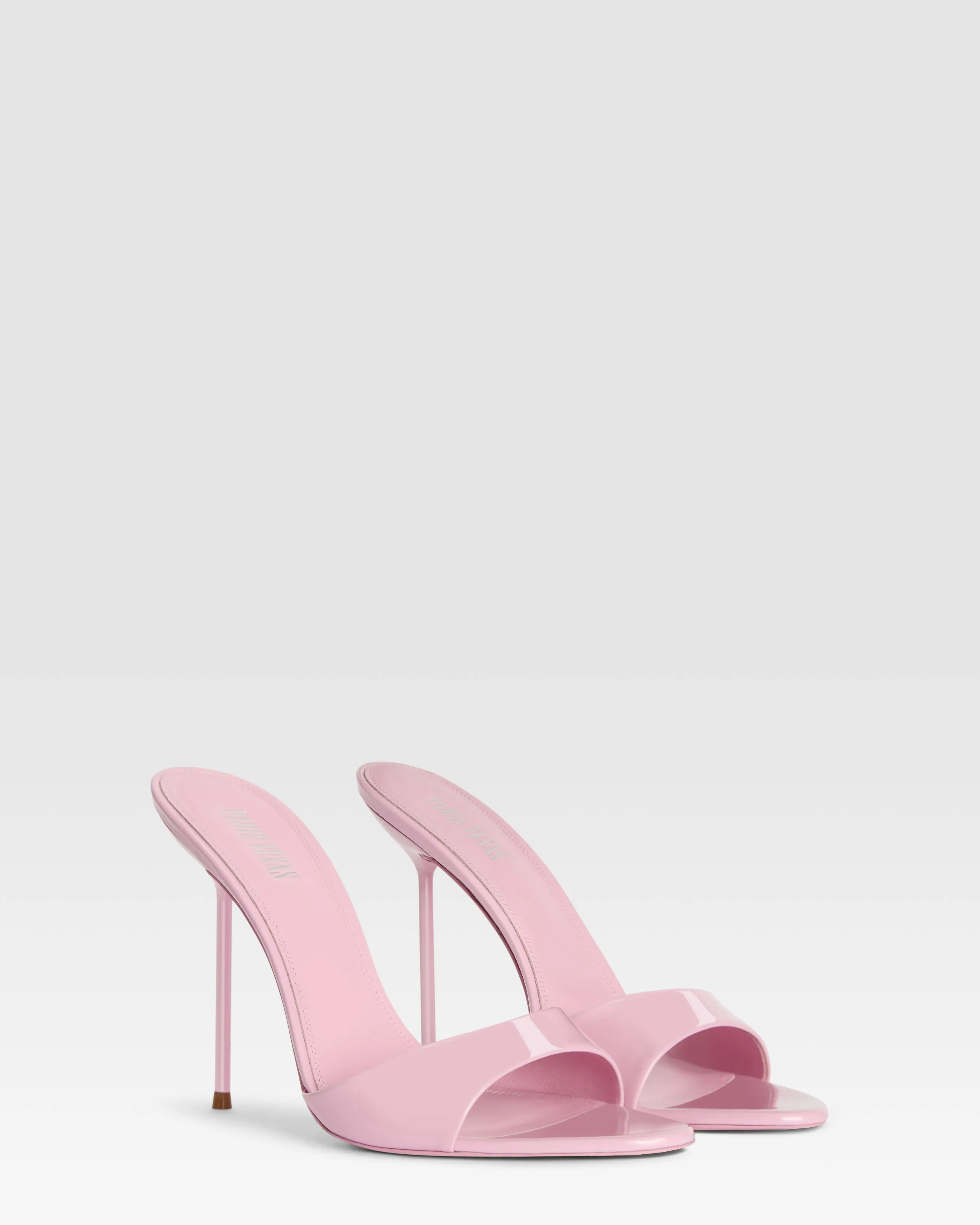 Mules in petal pink patent leather sold by Paris Texas product image thumbnail 2