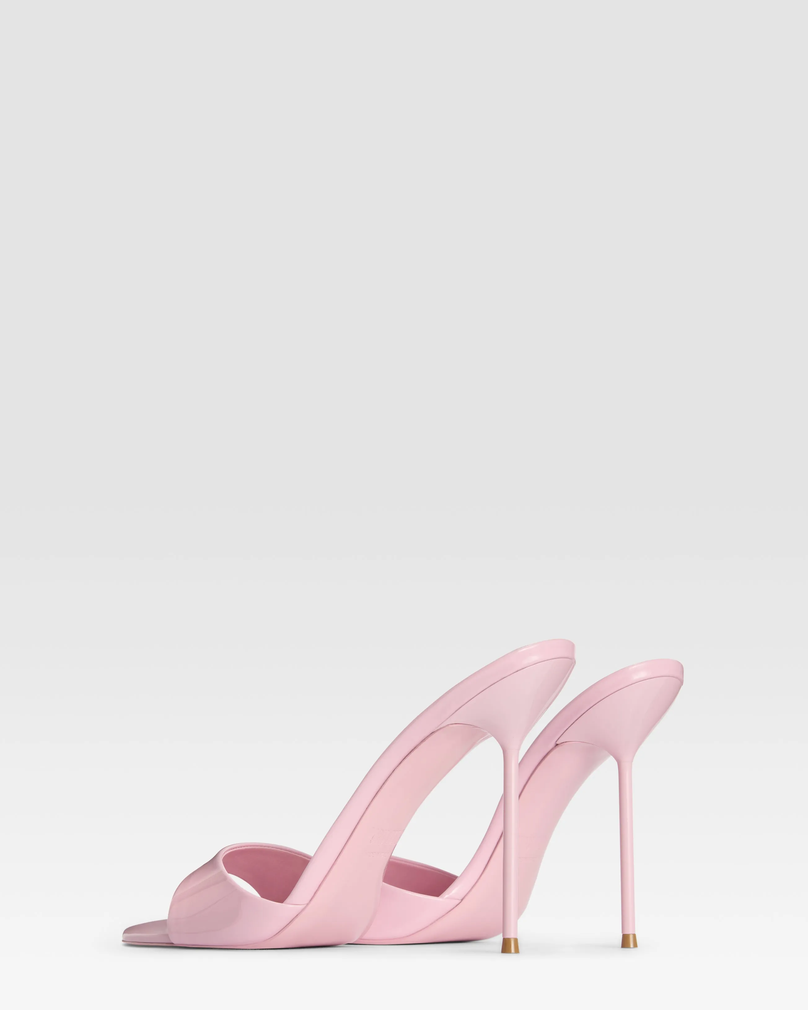 Mules in petal pink patent leather sold by Paris Texas product image thumbnail 3