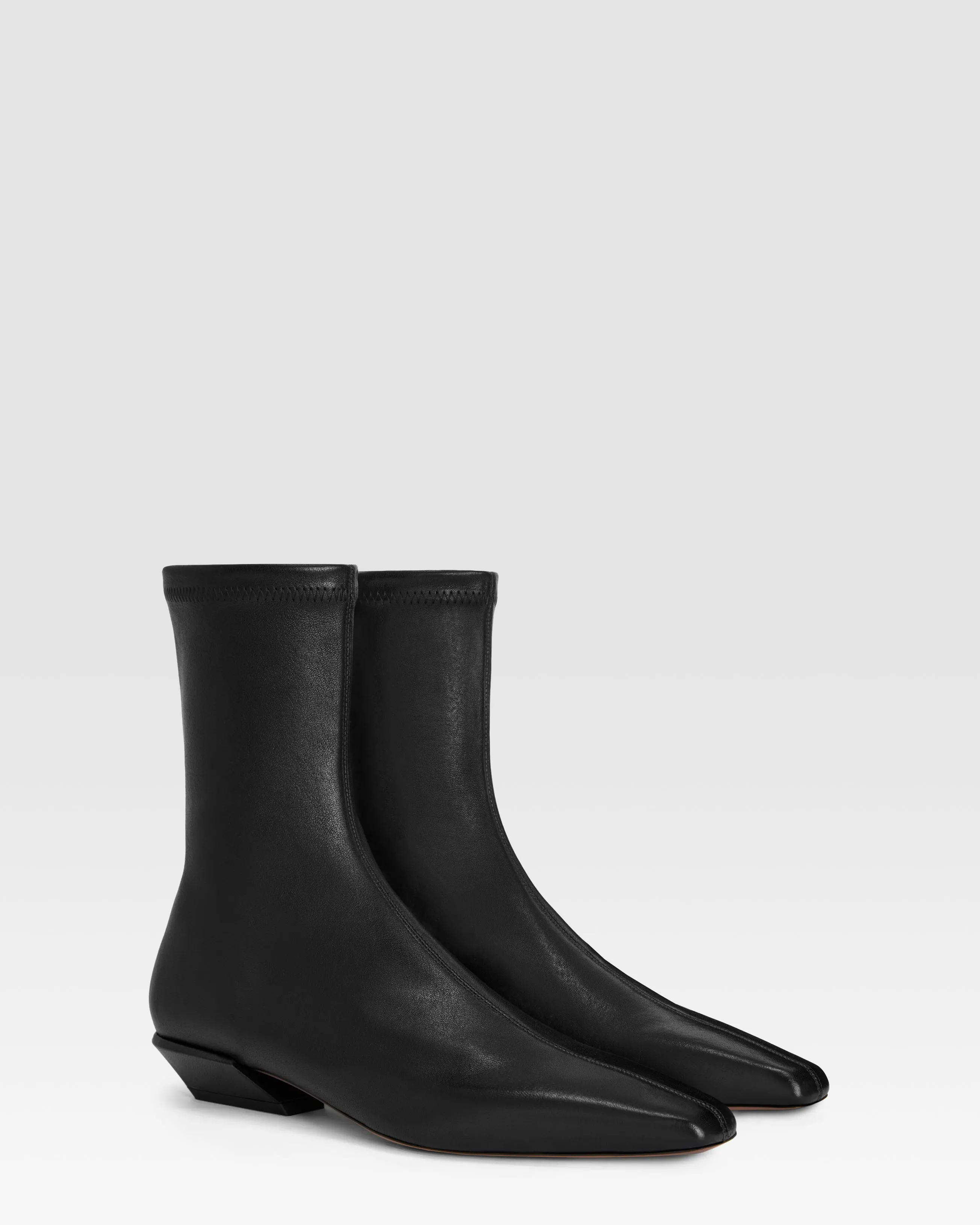 Ankle boots in black stretch leather sold by Paris Texas product image thumbnail 2