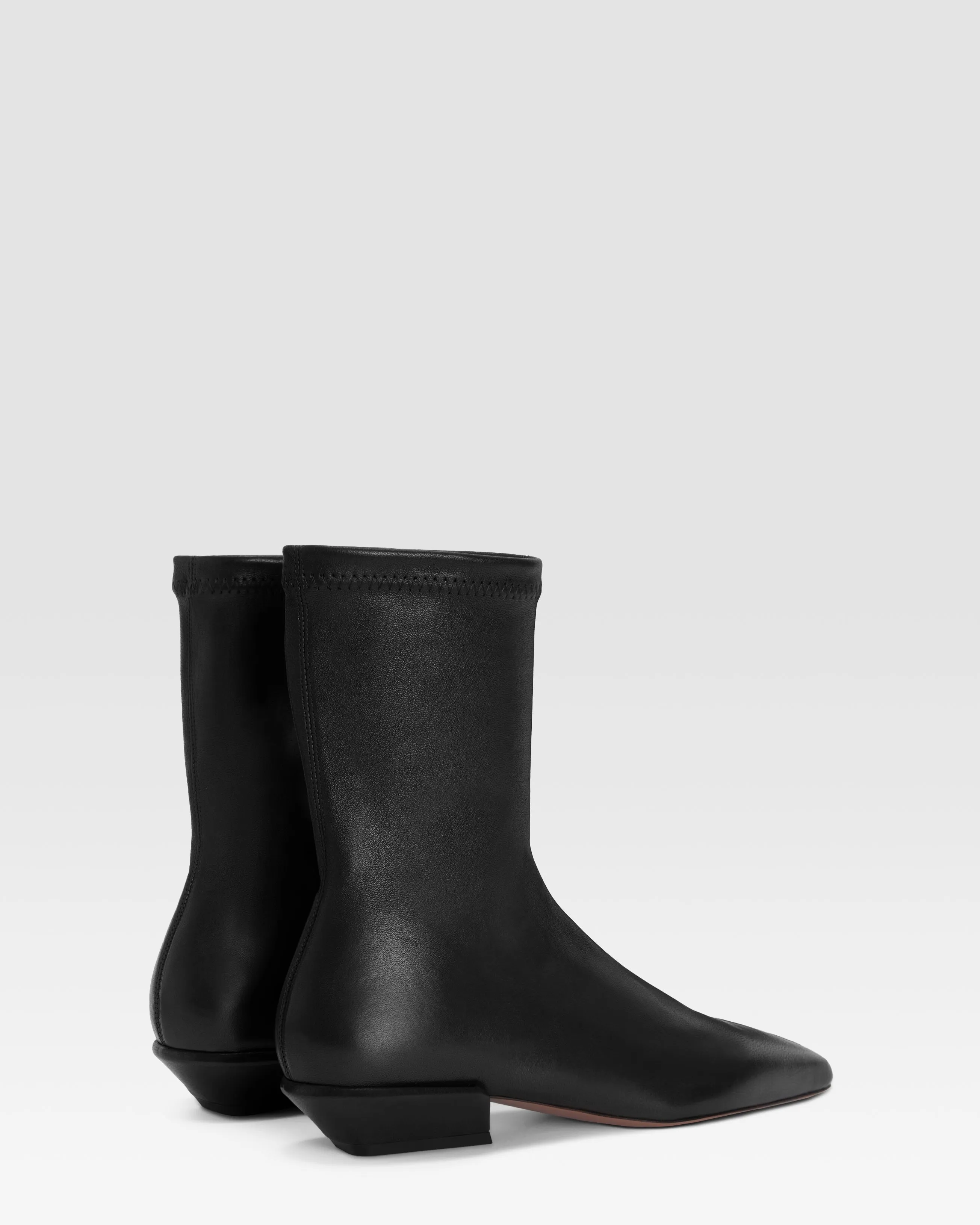 Ankle boots in black stretch leather sold by Paris Texas product image thumbnail 3