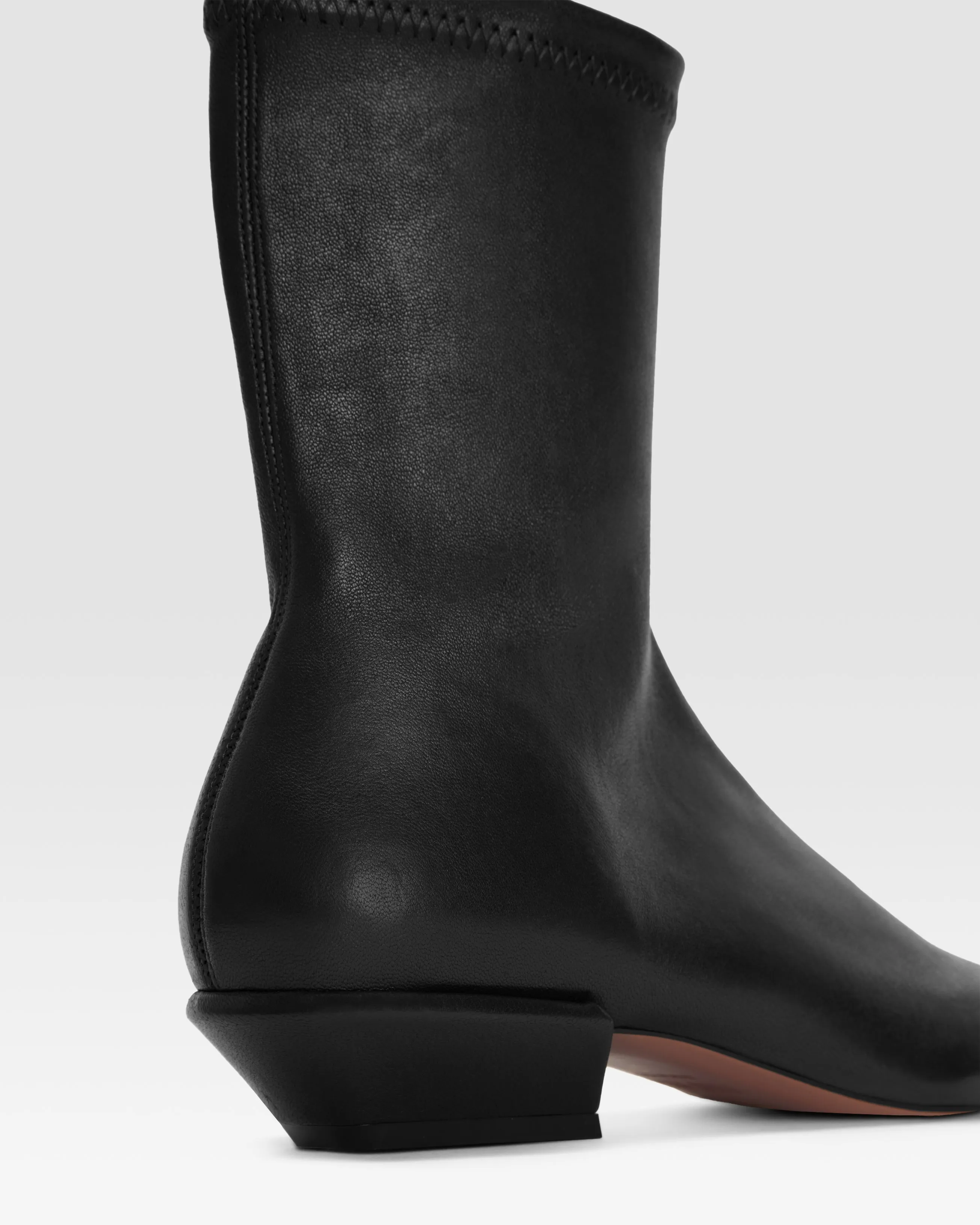 Ankle boots in black stretch leather sold by Paris Texas product image thumbnail 4