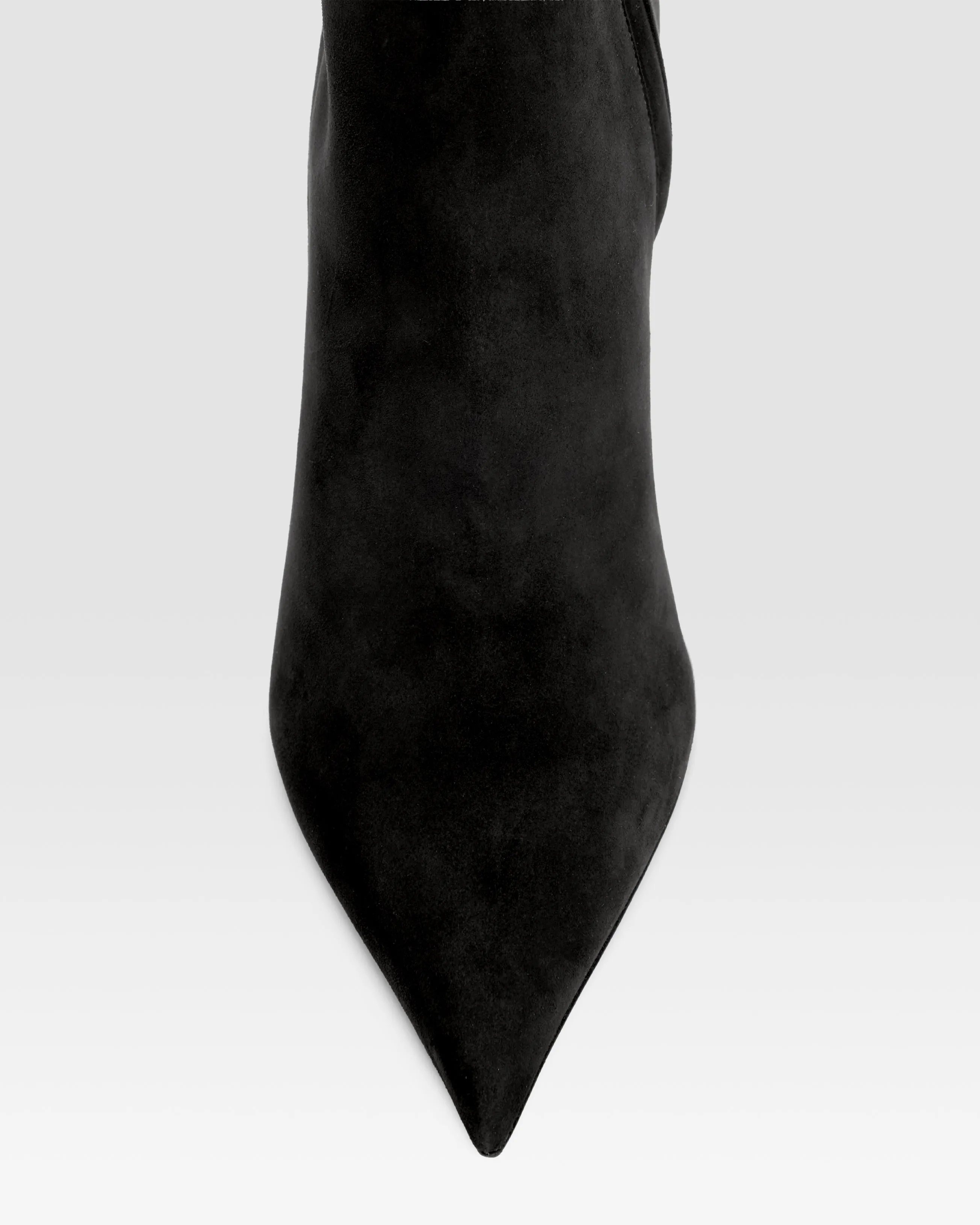 Ankle boots in black calf suede leather sold by Paris Texas product image thumbnail 5