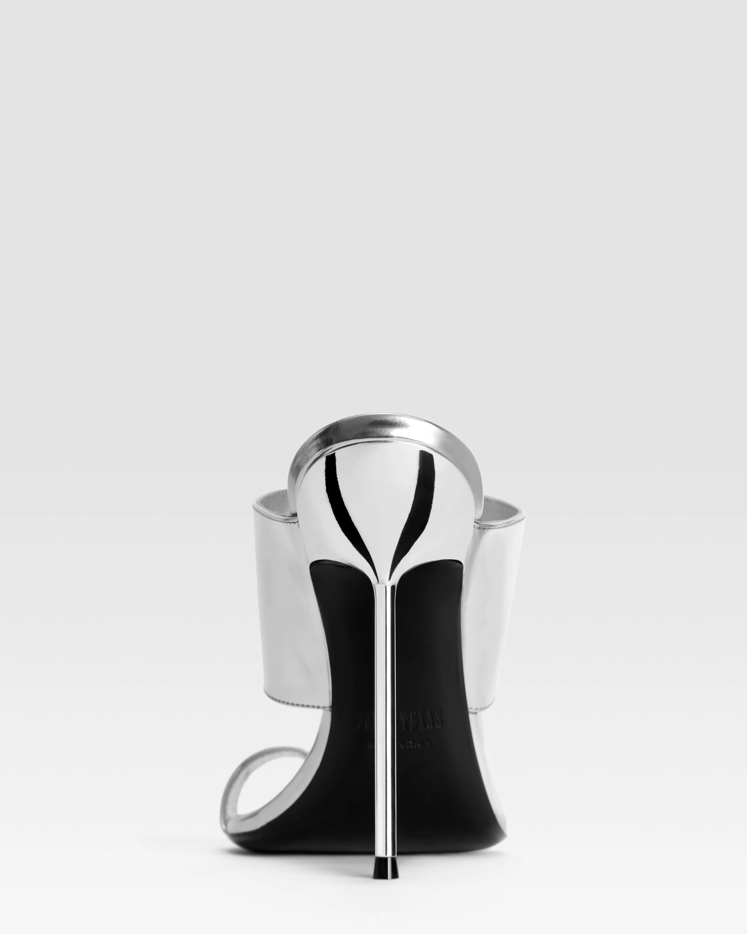 Mirrored leather thong mule sold by Paris Texas product image thumbnail 4