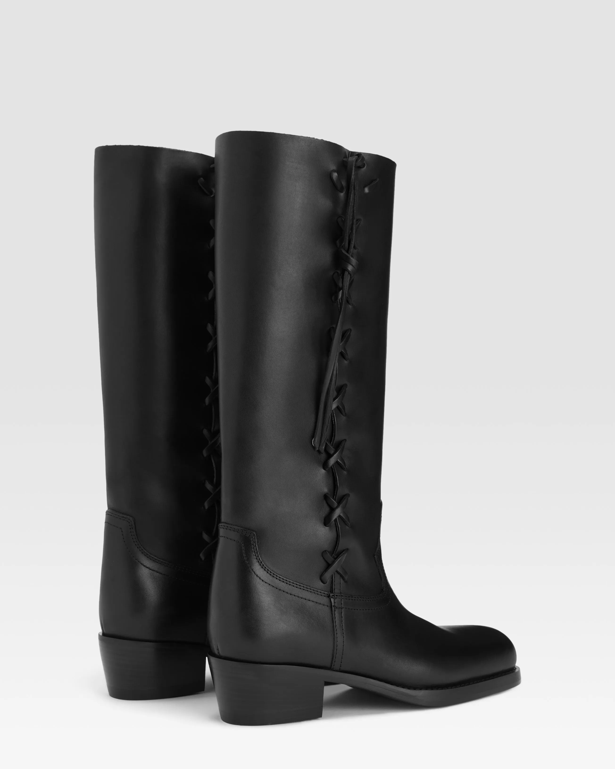 Boots in black calf leather sold by Paris Texas product image thumbnail 3