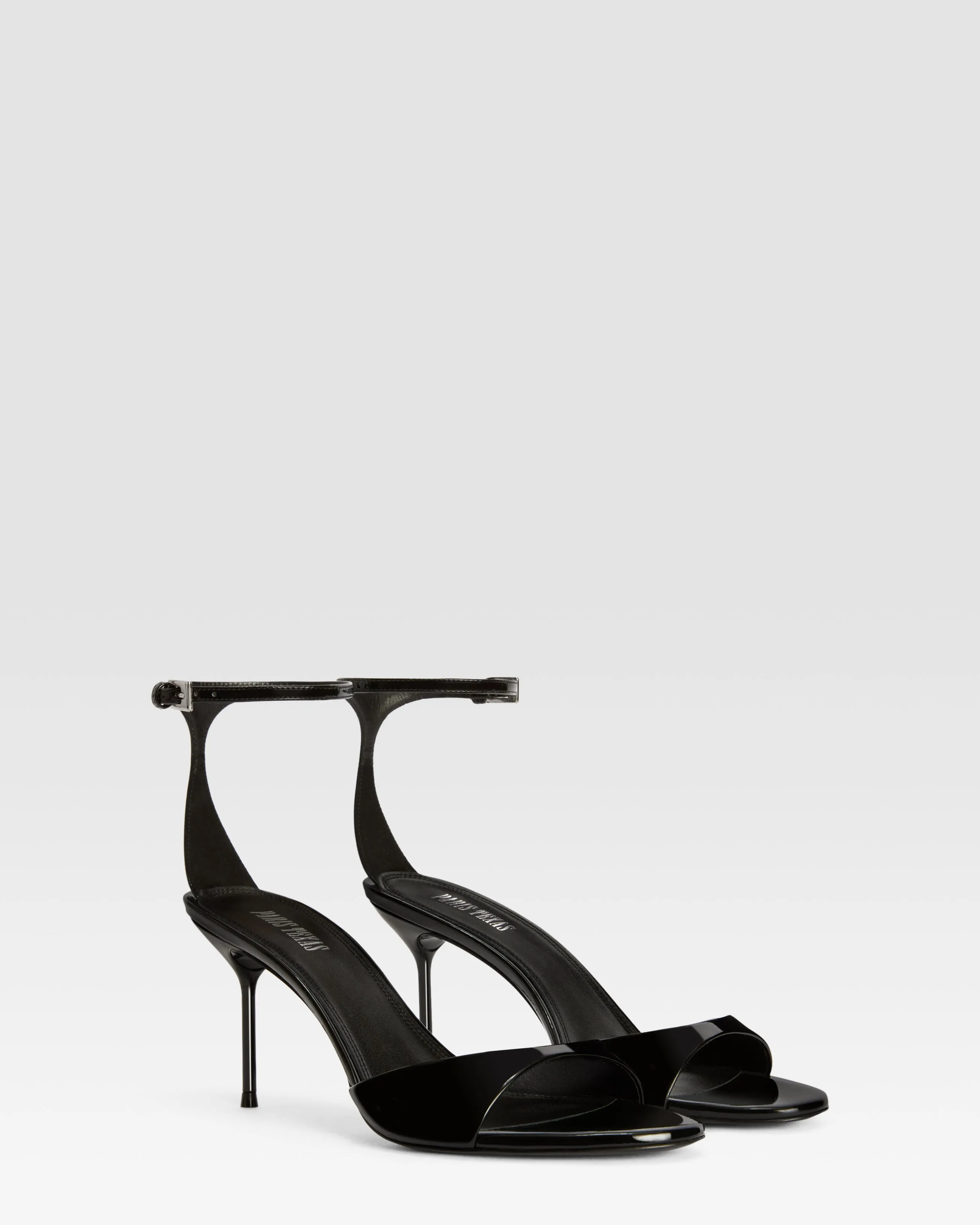 Patent leather sandal with ankle strap sold by Paris Texas product image thumbnail 2