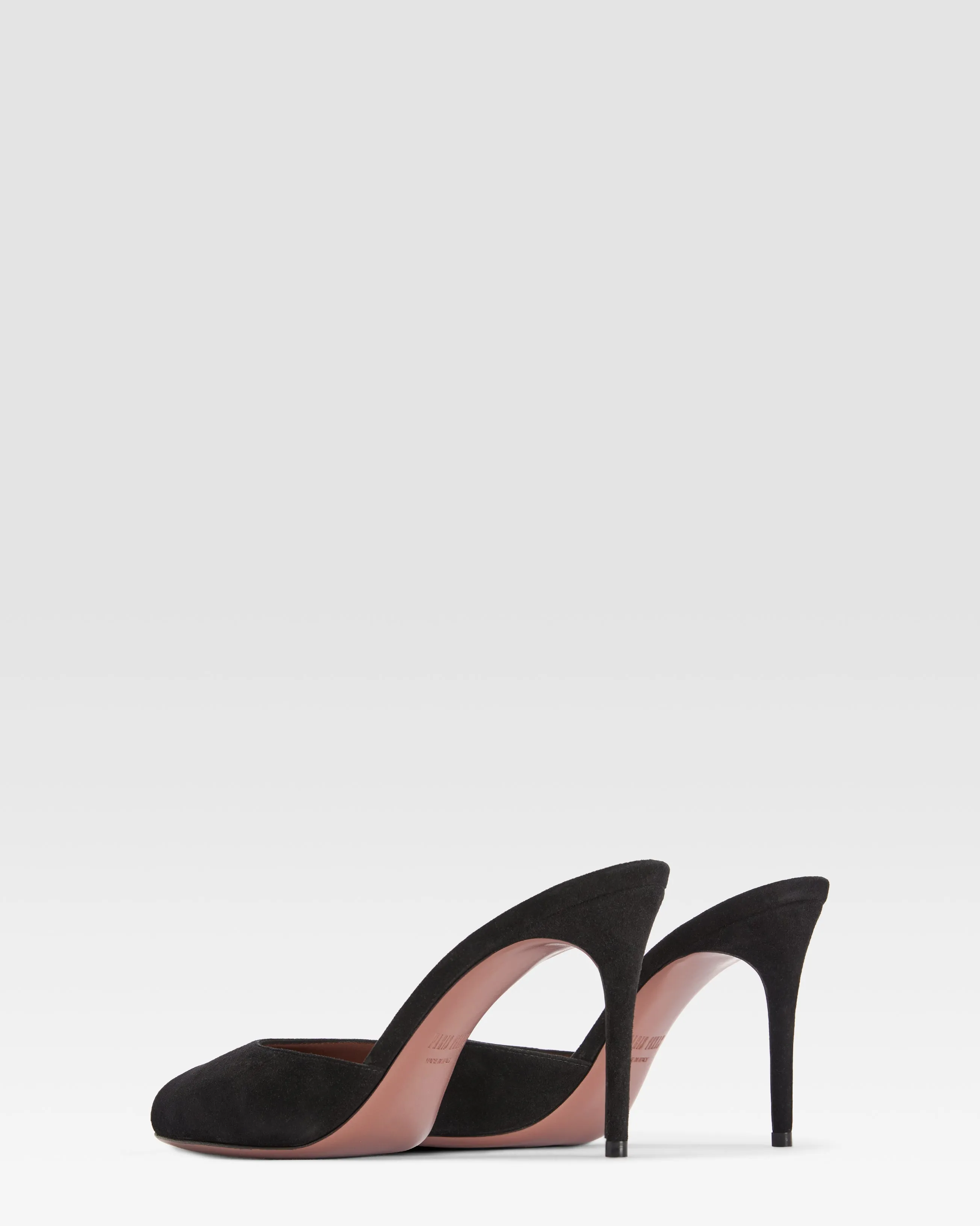 Mules open-toe in black calf suede leather sold by Paris Texas product image thumbnail 3