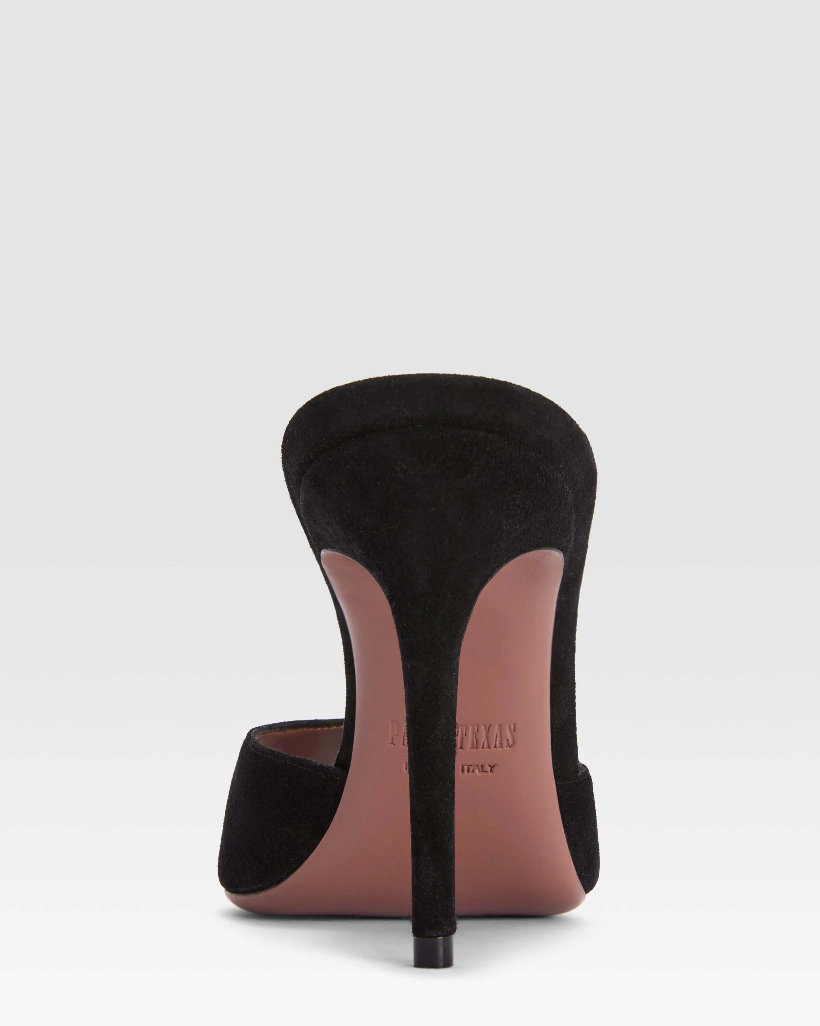 Mules open-toe in black calf suede leather sold by Paris Texas product image thumbnail 4