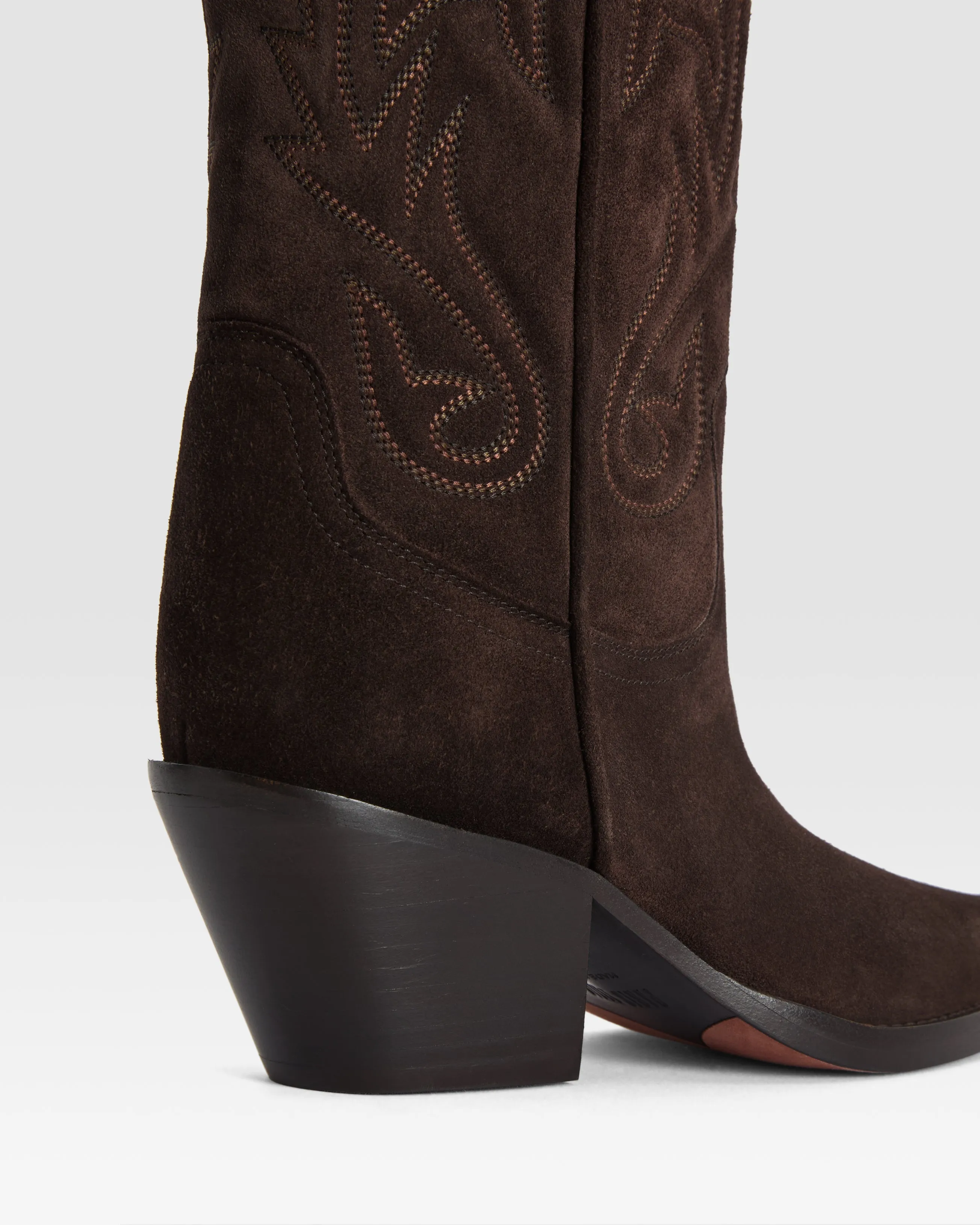 Suede Texan boot sold by Paris Texas product image thumbnail 4