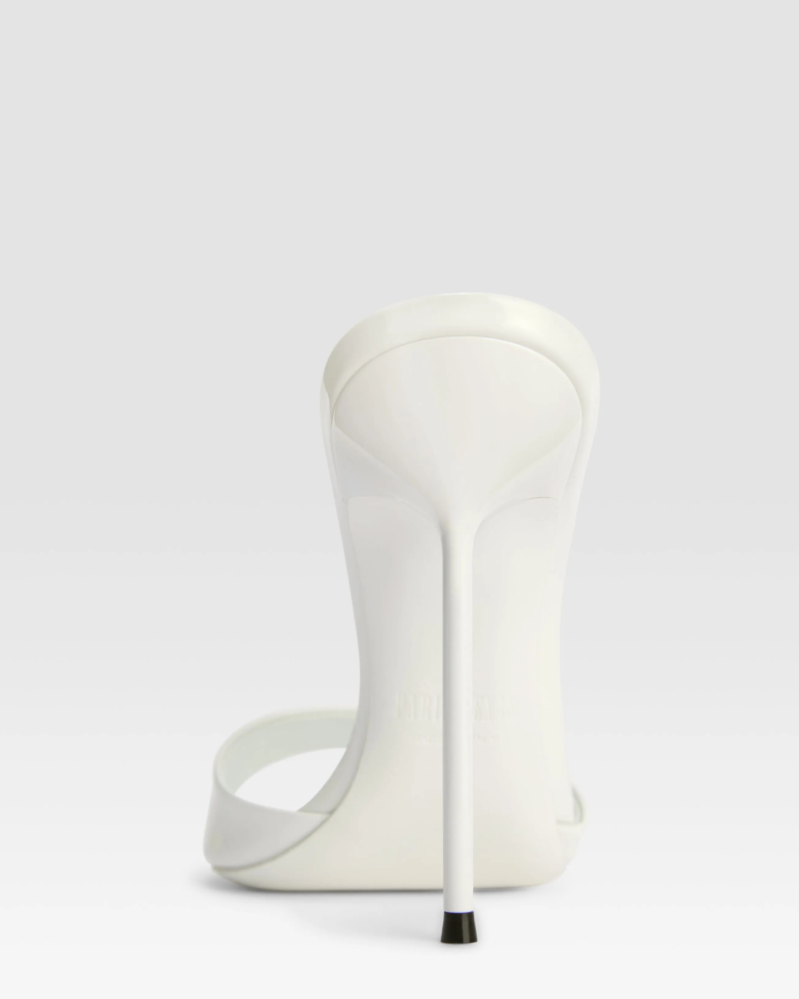 Mules in optic white patent leather sold by Paris Texas product image thumbnail 4