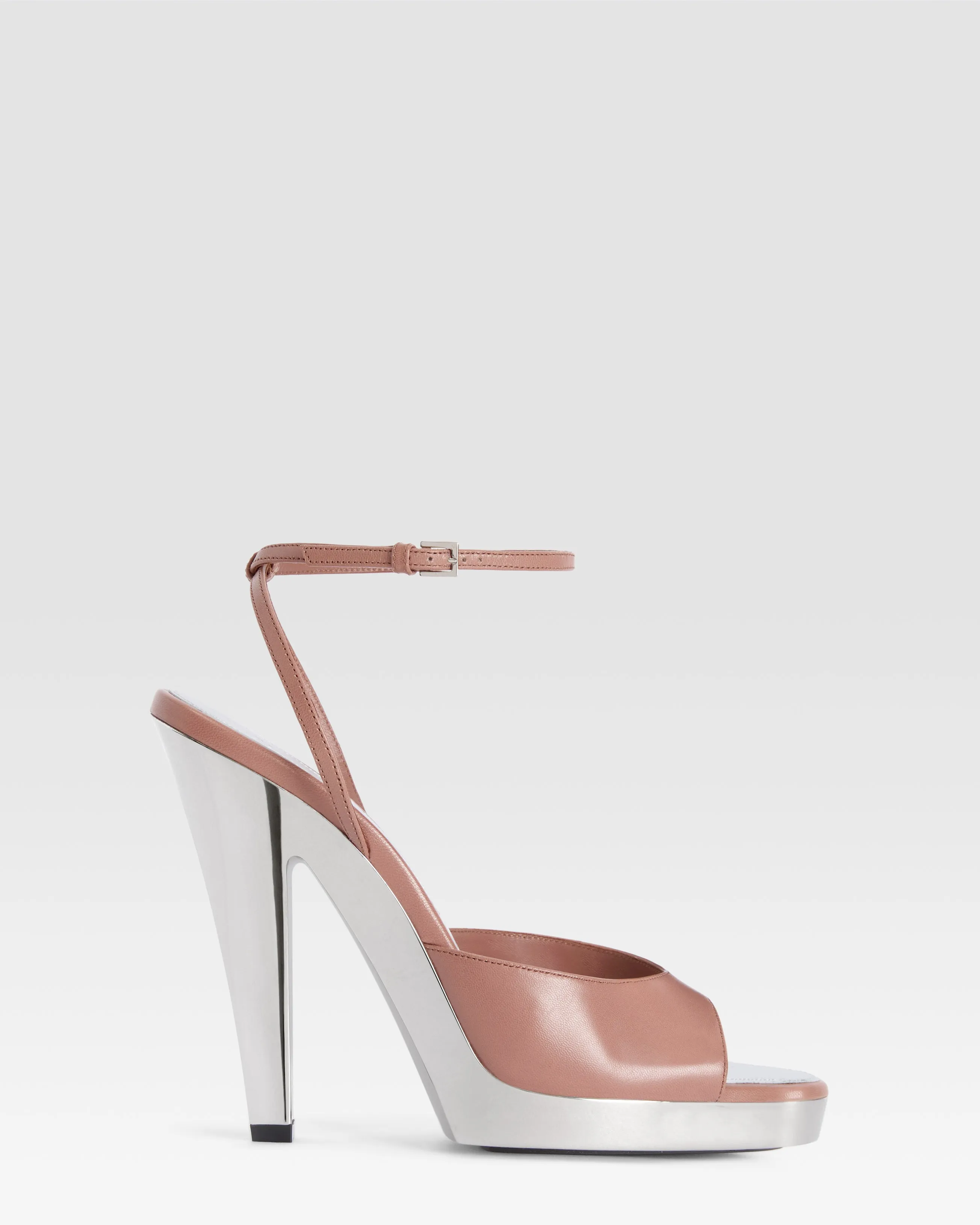 Patent calf leather sandal sold by Paris Texas