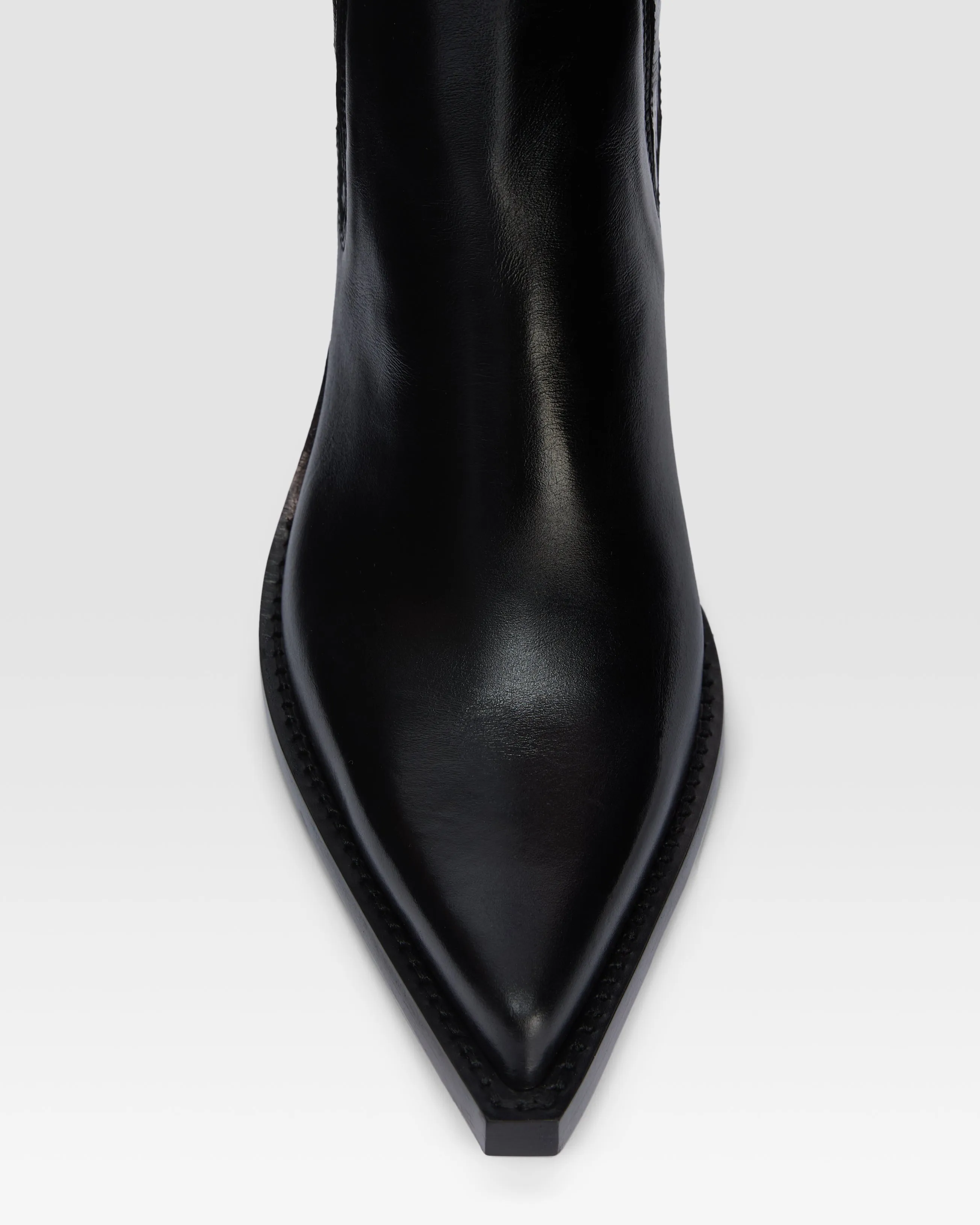 Texan ankle boots in shiny black calf leather sold by Paris Texas product image thumbnail 5