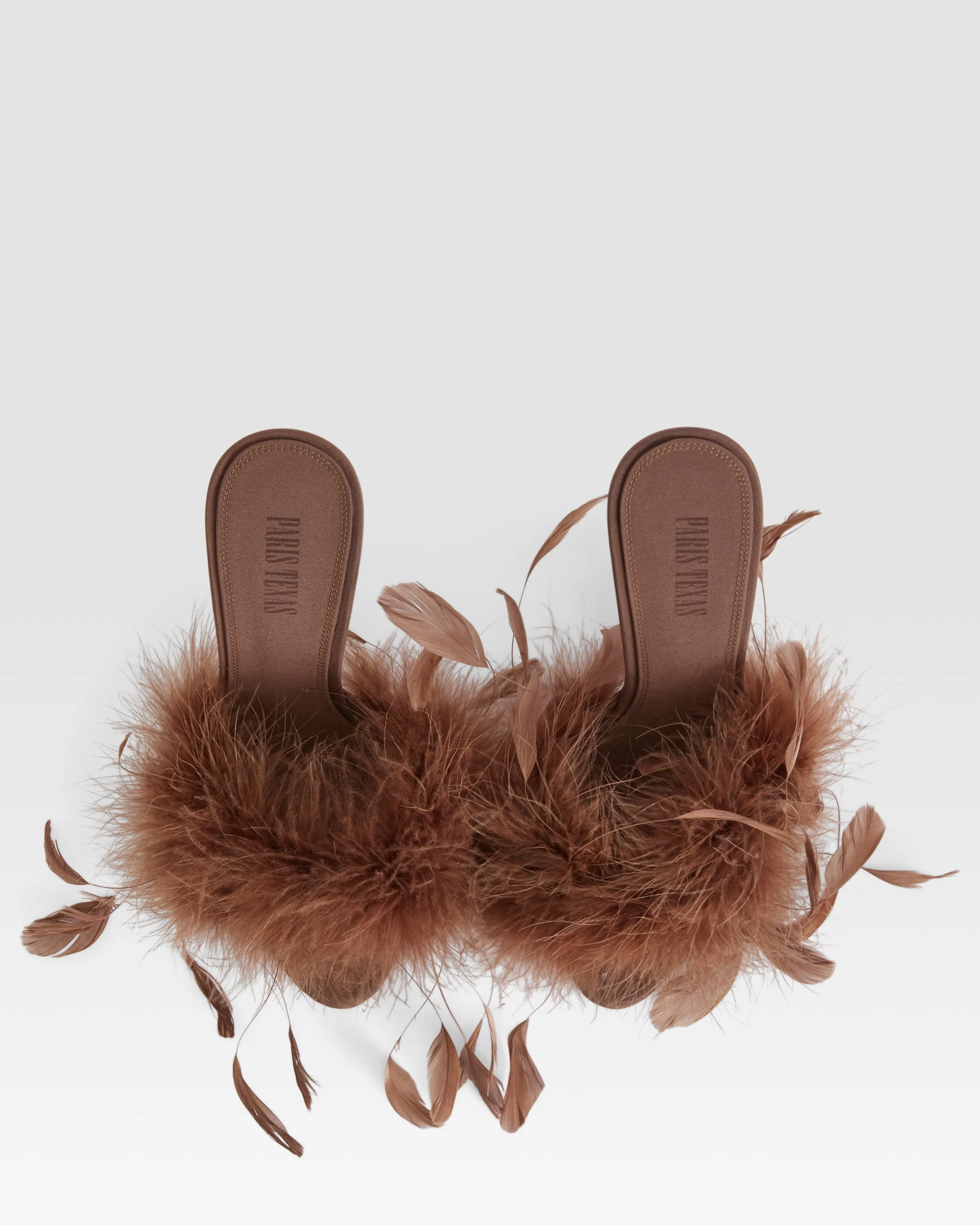 Crepe satin mule sold by Paris Texas product image thumbnail 5