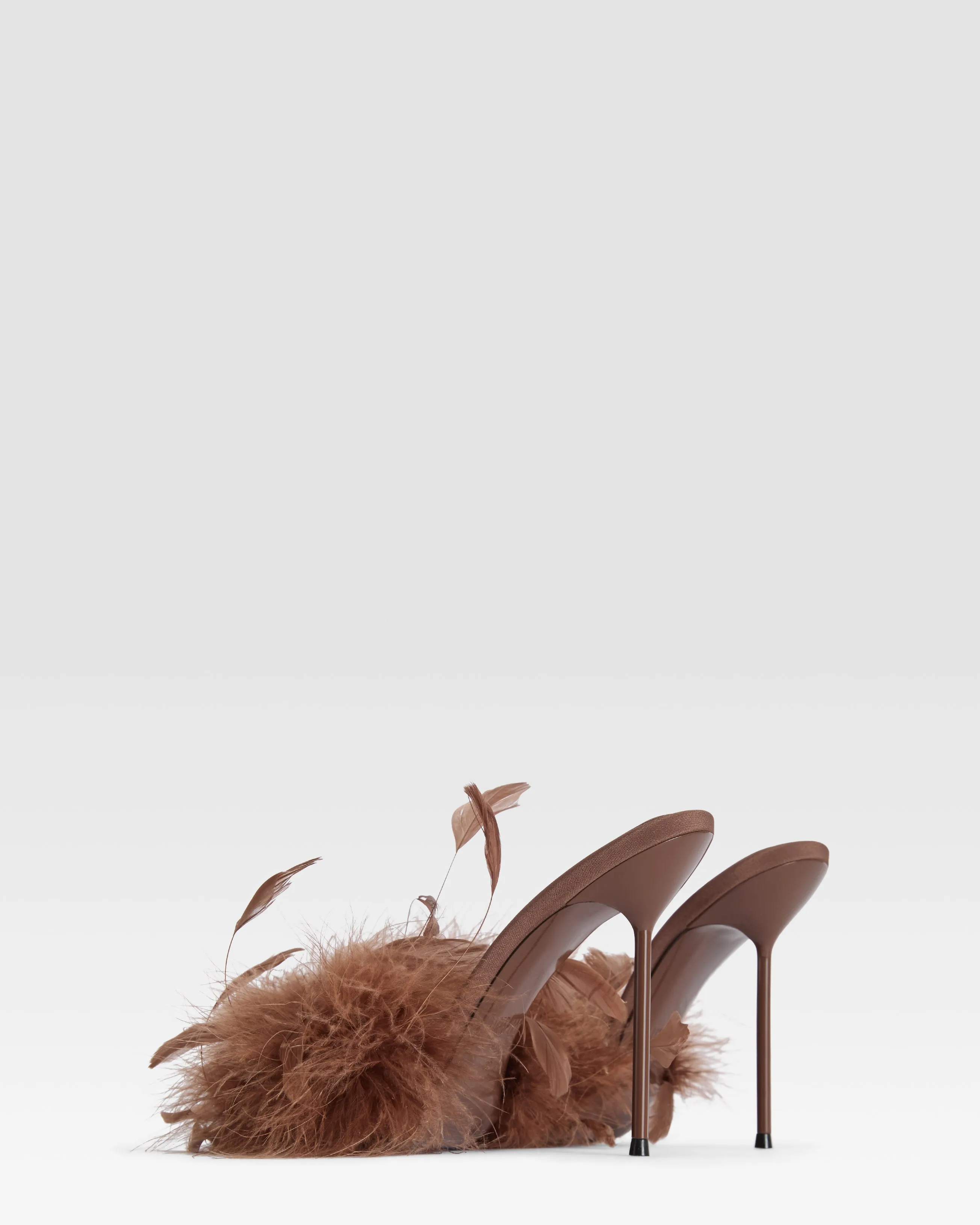 Crepe satin mule sold by Paris Texas product image thumbnail 3