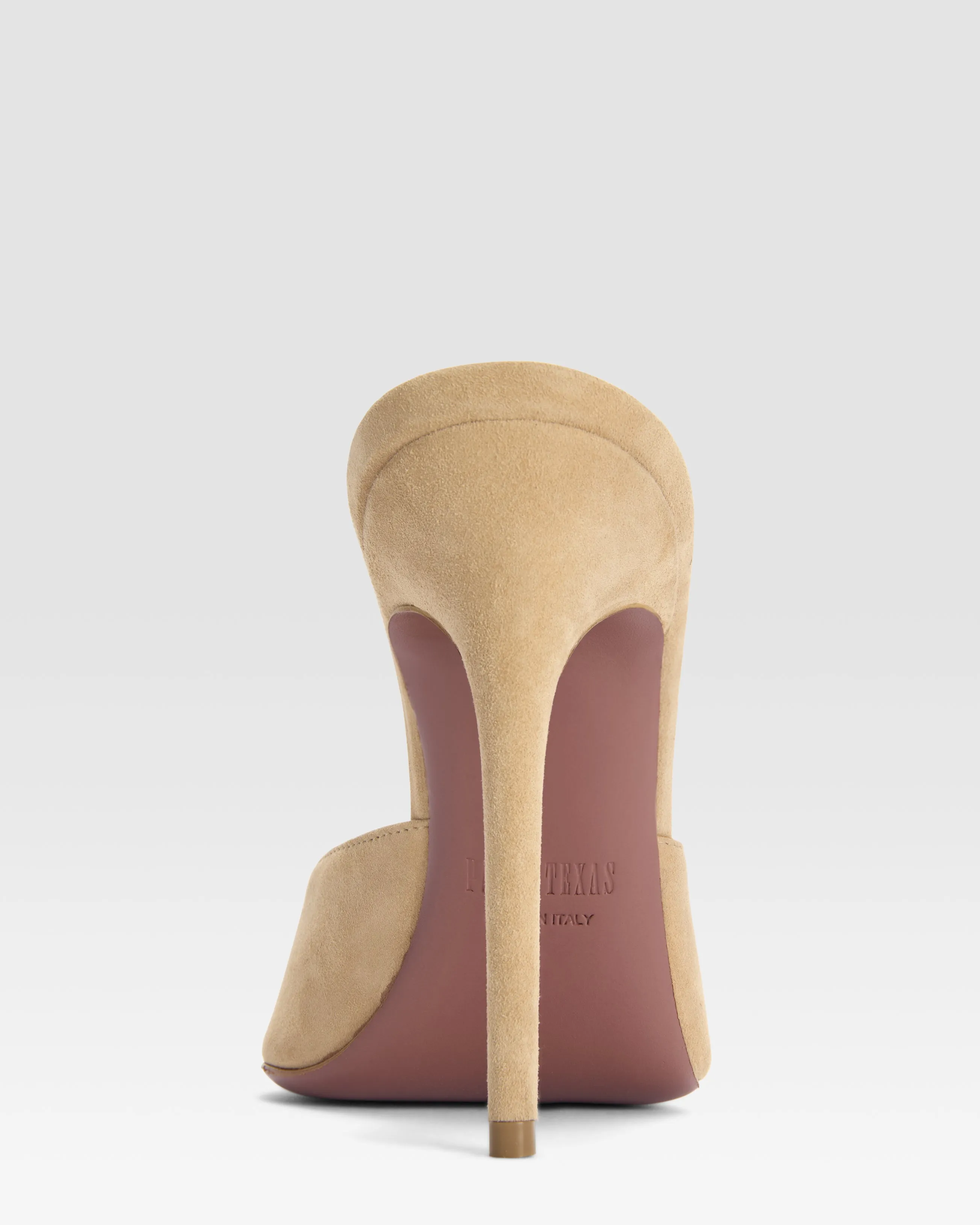 Suede open-toe mule sold by Paris Texas product image thumbnail 4