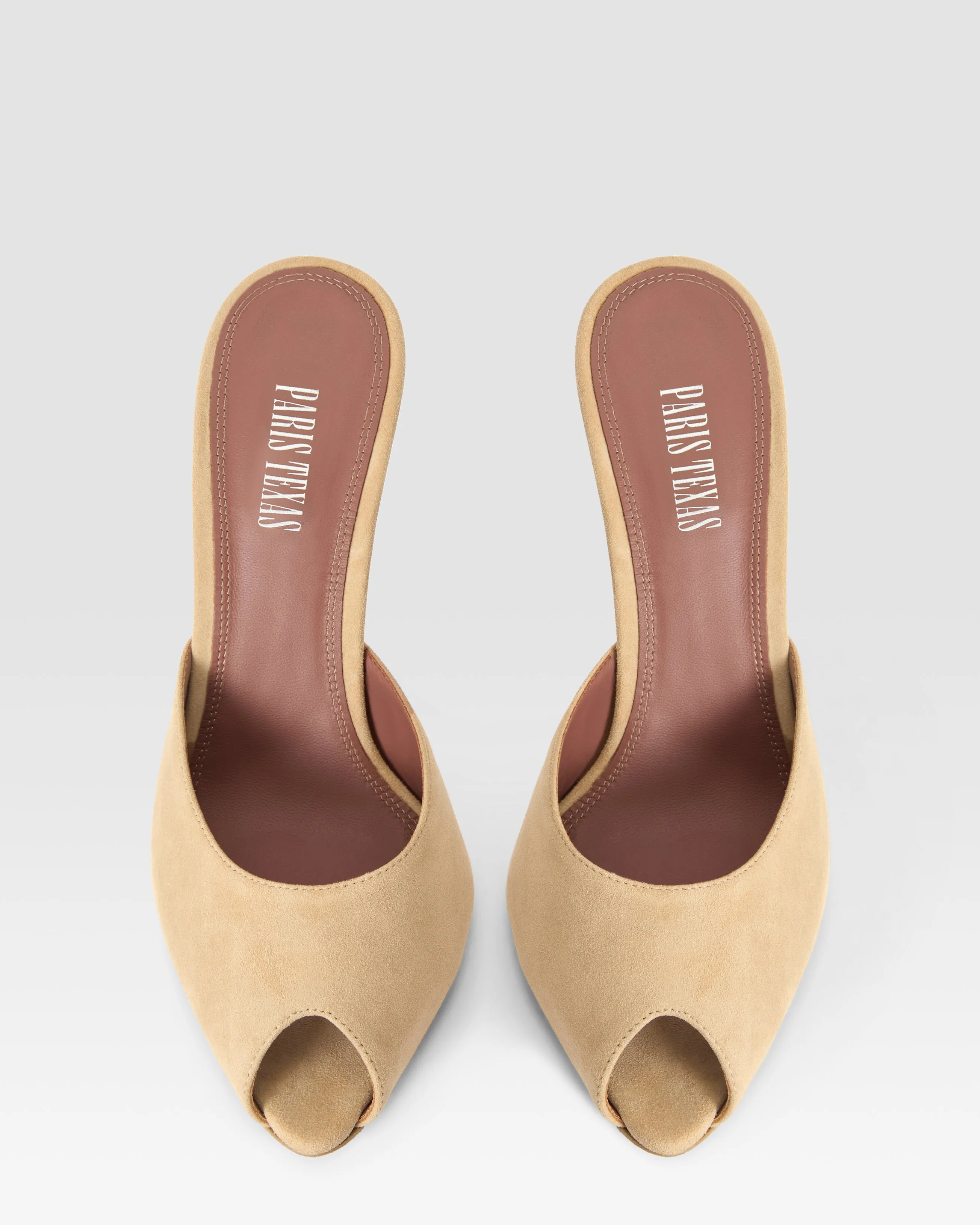 Suede open-toe mule sold by Paris Texas product image thumbnail 5