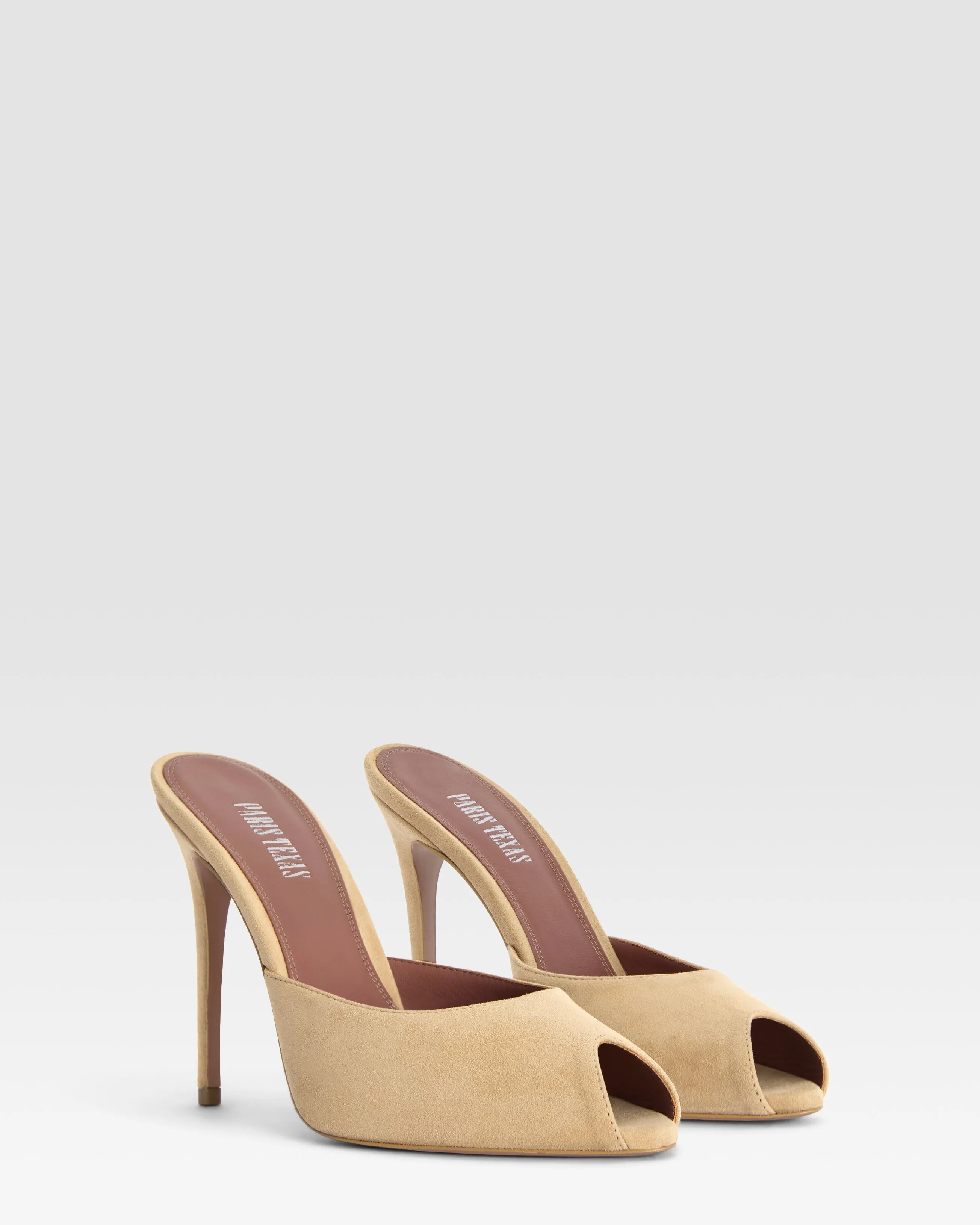 Suede open-toe mule sold by Paris Texas product image thumbnail 2
