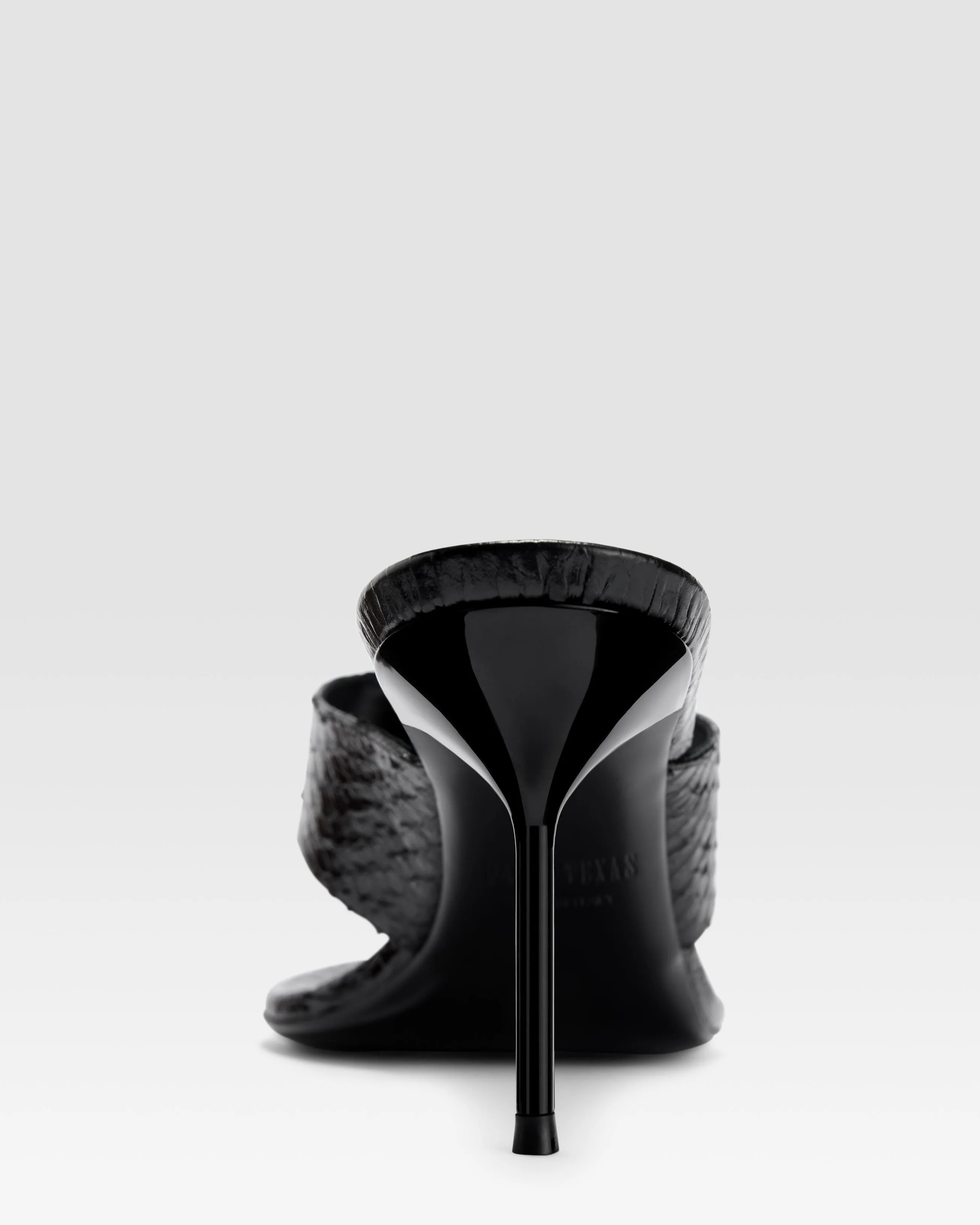 PYTHON-EFFECT LEATHER MULE sold by Paris Texas product image thumbnail 4