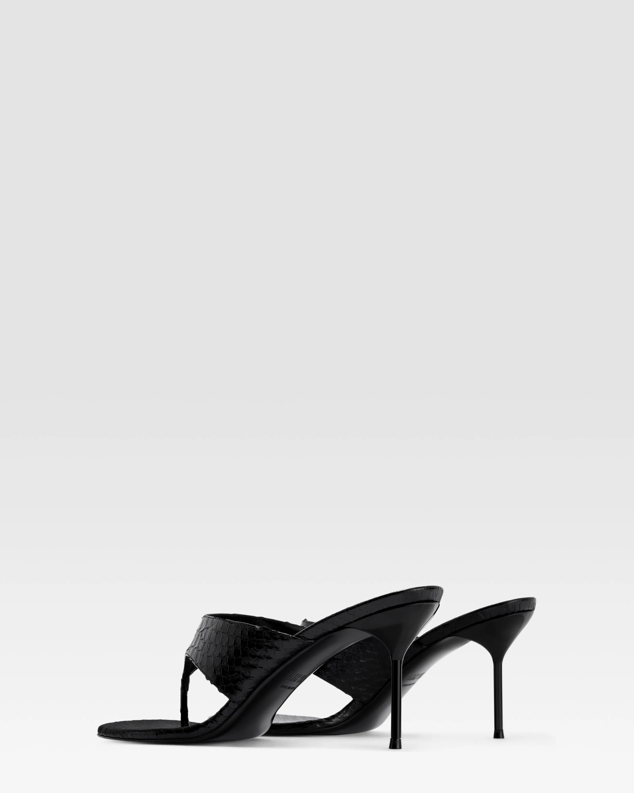 PYTHON-EFFECT LEATHER MULE sold by Paris Texas product image thumbnail 3