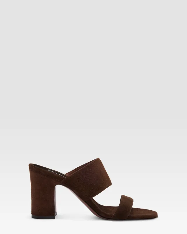 SUEDE LEATHER MULE made by Paris Texas